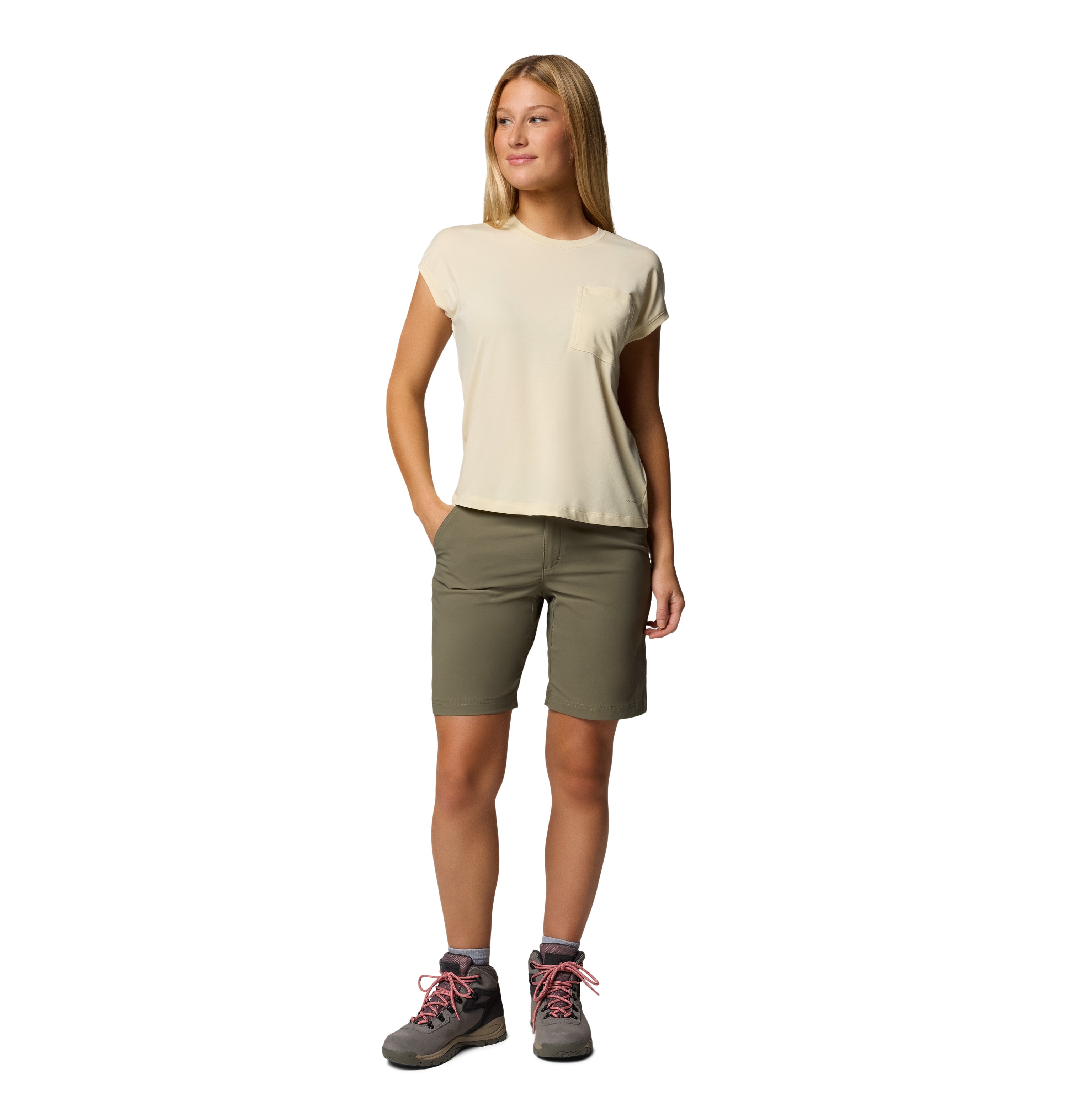 Pantalón corto de senderismo de mujer Leslie Falls™ Long II Columbia - Verde cadete Verde cadete-6