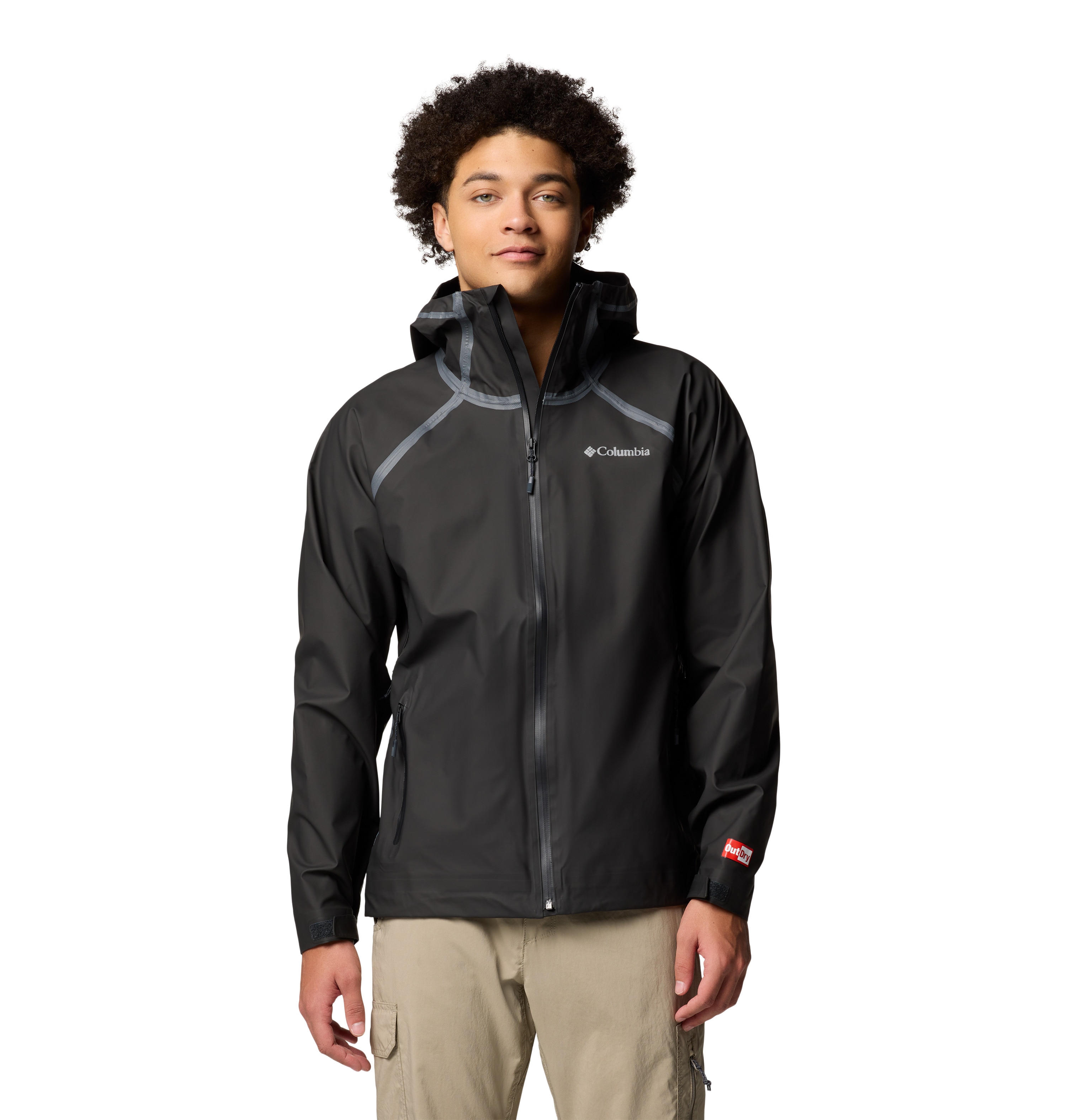Chaqueta impermeable de hombre Reign No Shine™ Columbia - Negro Negro-1