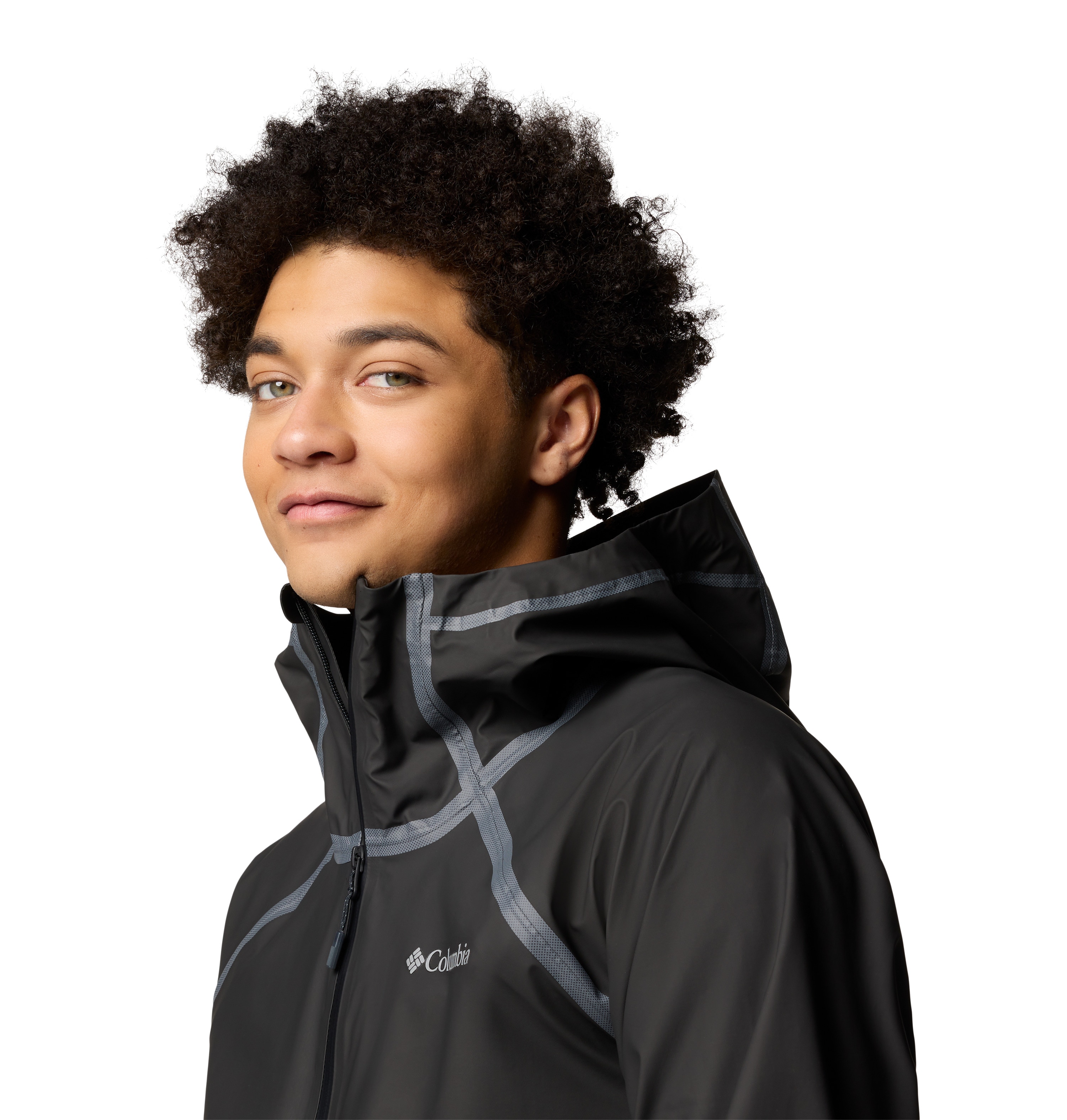 Chaqueta impermeable de hombre Reign No Shine™ Columbia - Negro Negro-3