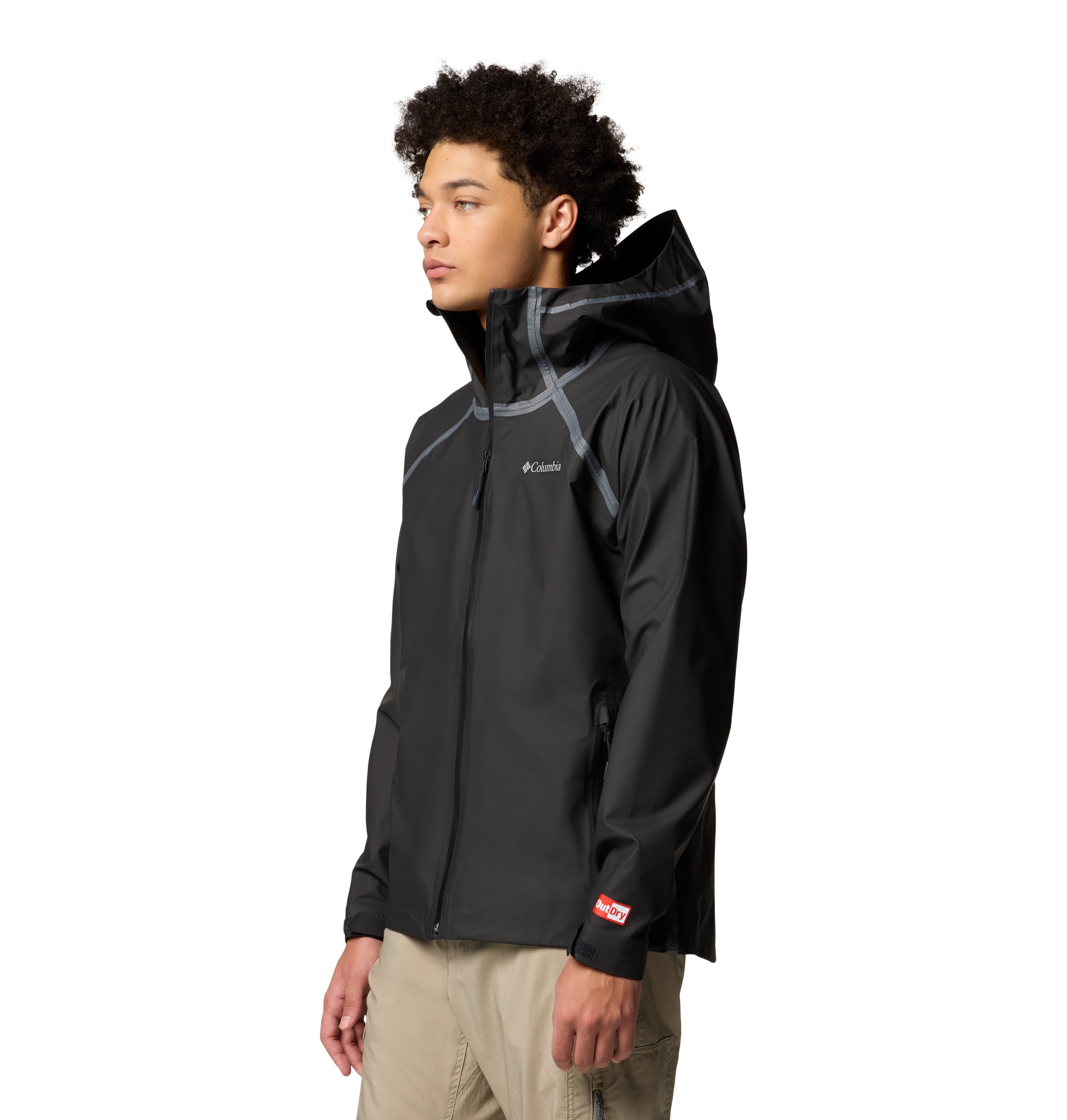 Chaqueta impermeable de hombre Reign No Shine™ Columbia - Negro Negro-5