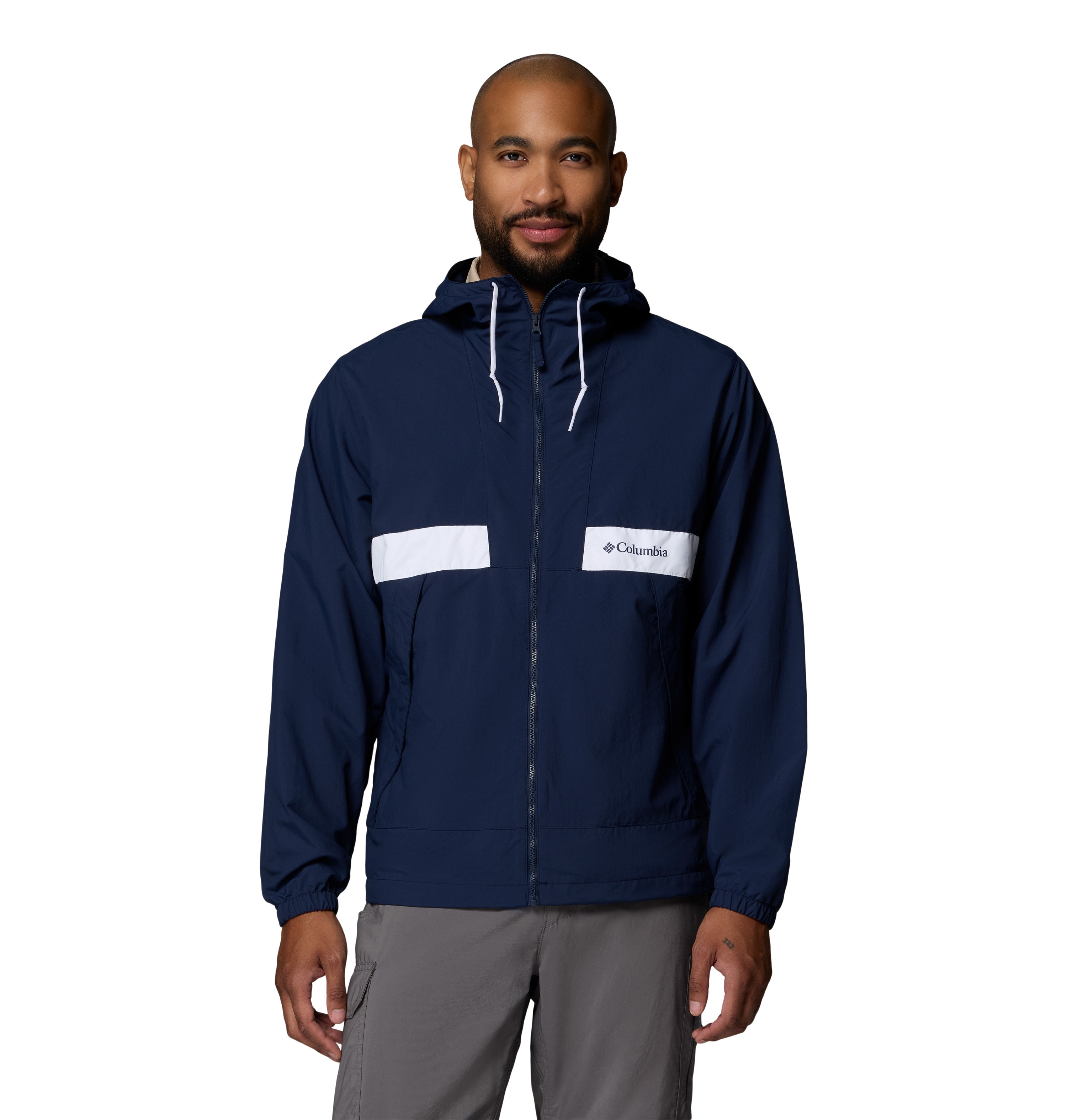Chaqueta cortavientos de hombre Spire Valley™ Columbia - Blanco Blanco-1