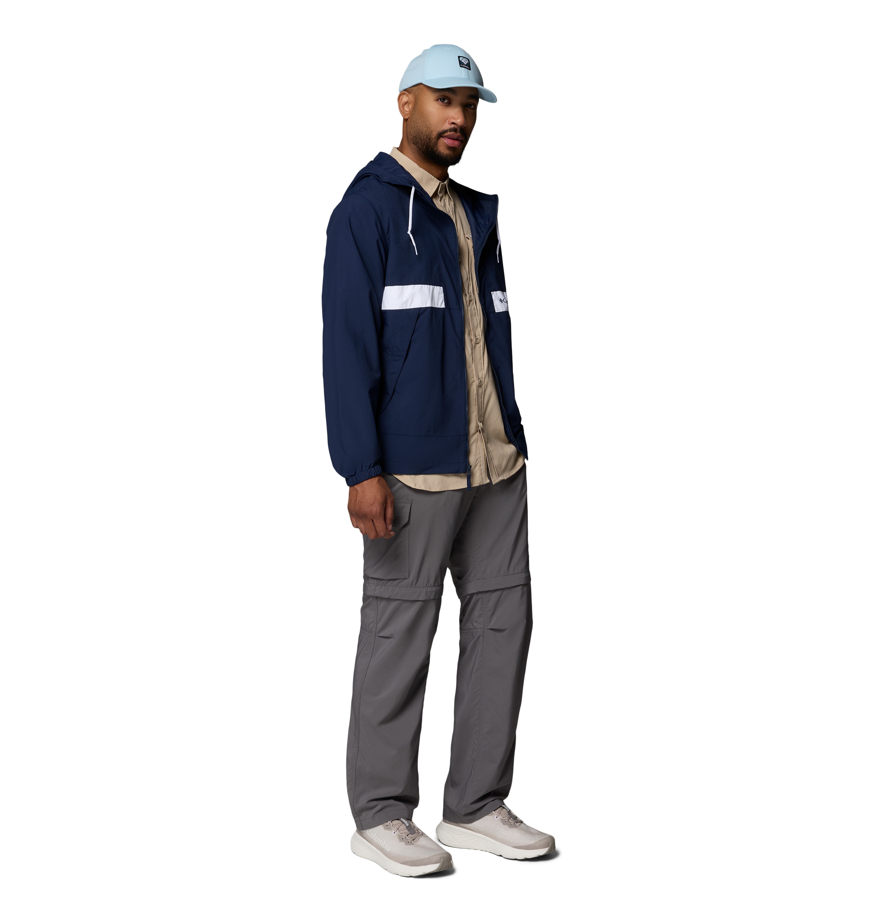 Chaqueta cortavientos de hombre Spire Valley™ Columbia - Blanco Blanco-3