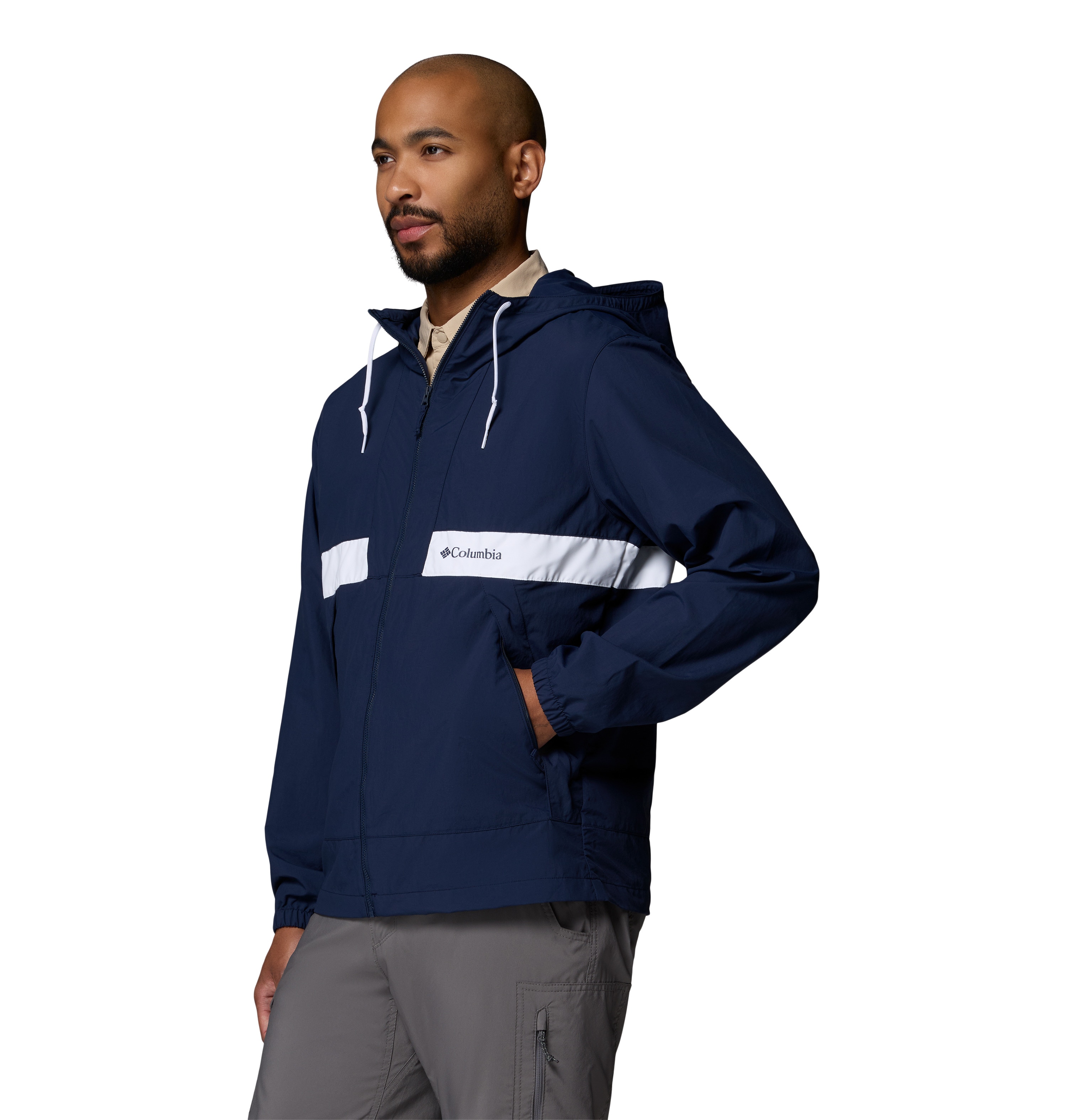 Chaqueta cortavientos de hombre Spire Valley™ Columbia - Blanco Blanco-6