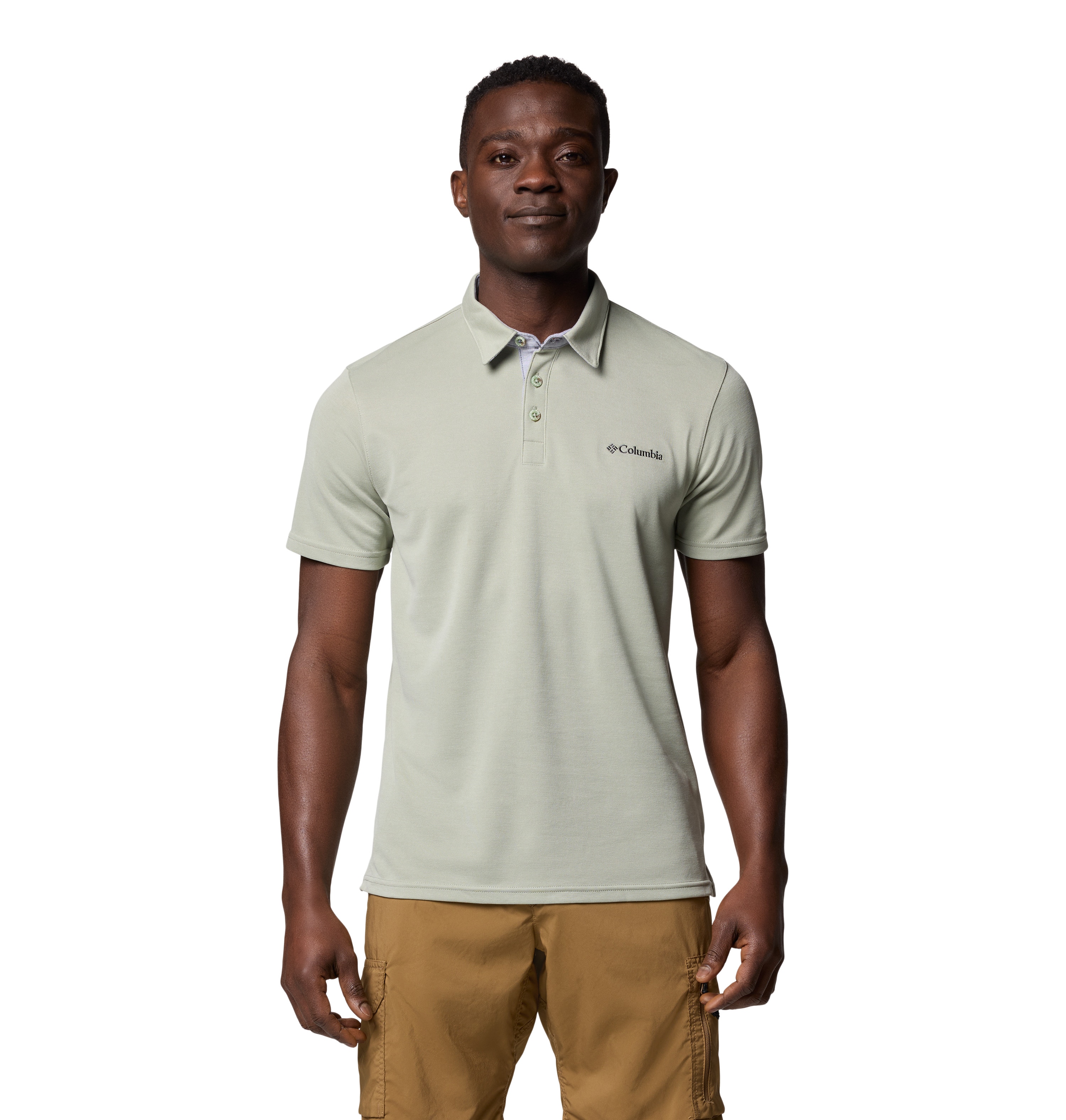 Imagen 0 de Polo de hombre Nelson Point™ Columbia Gris claro