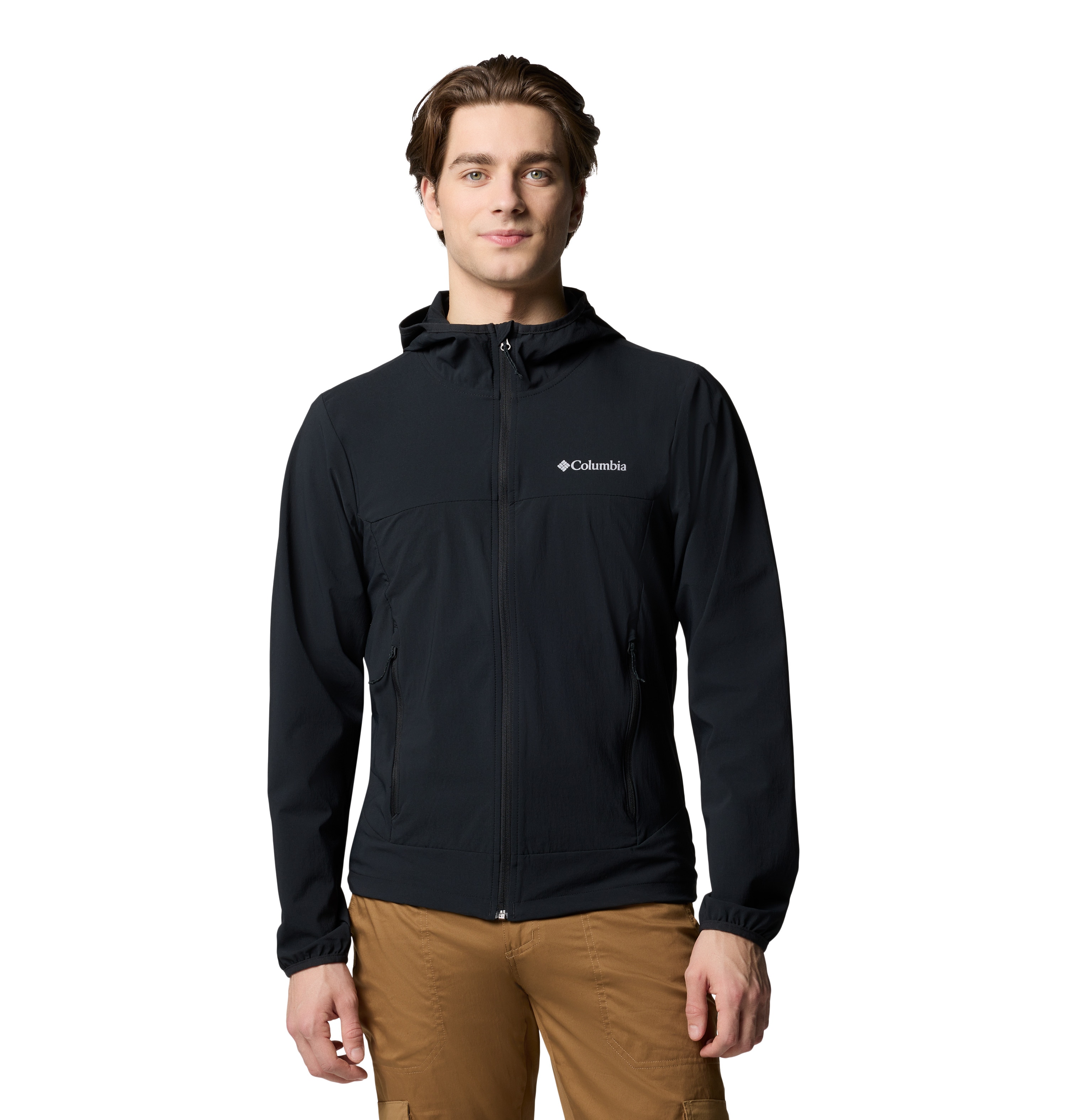Chaqueta softshell de hombre Heather Canyon™ II Hooded Columbia - Negro Negro-1