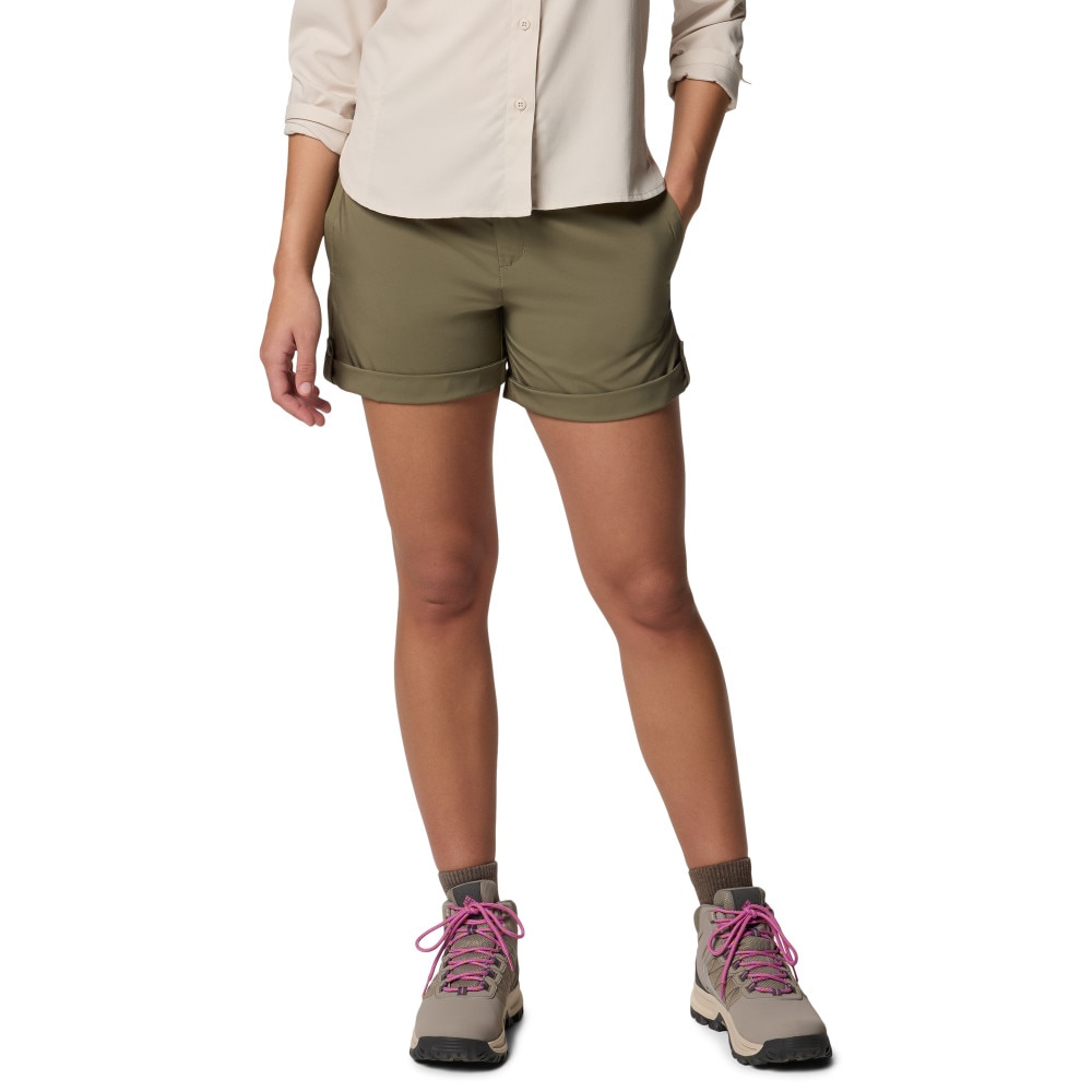 Pantalón corto de senderismo de mujer Silver Ridge™ Utility Columbia - Verde cadete Verde cadete-1