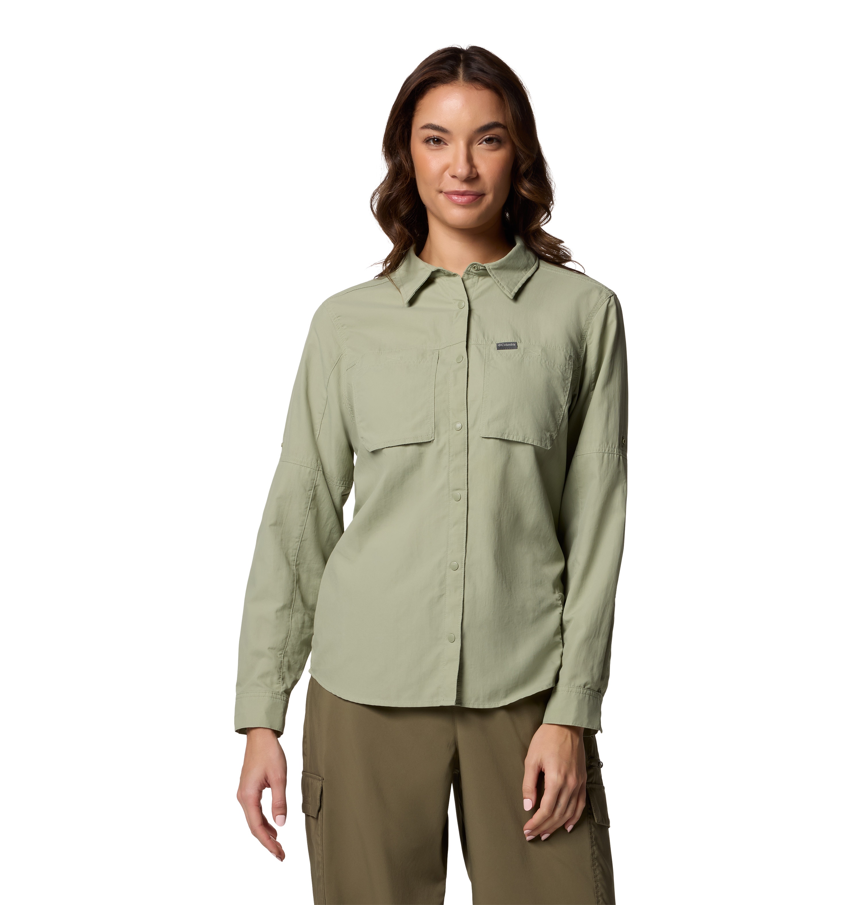 Camisa mujer Skien Valley™ Columbia - Verde Verde-1