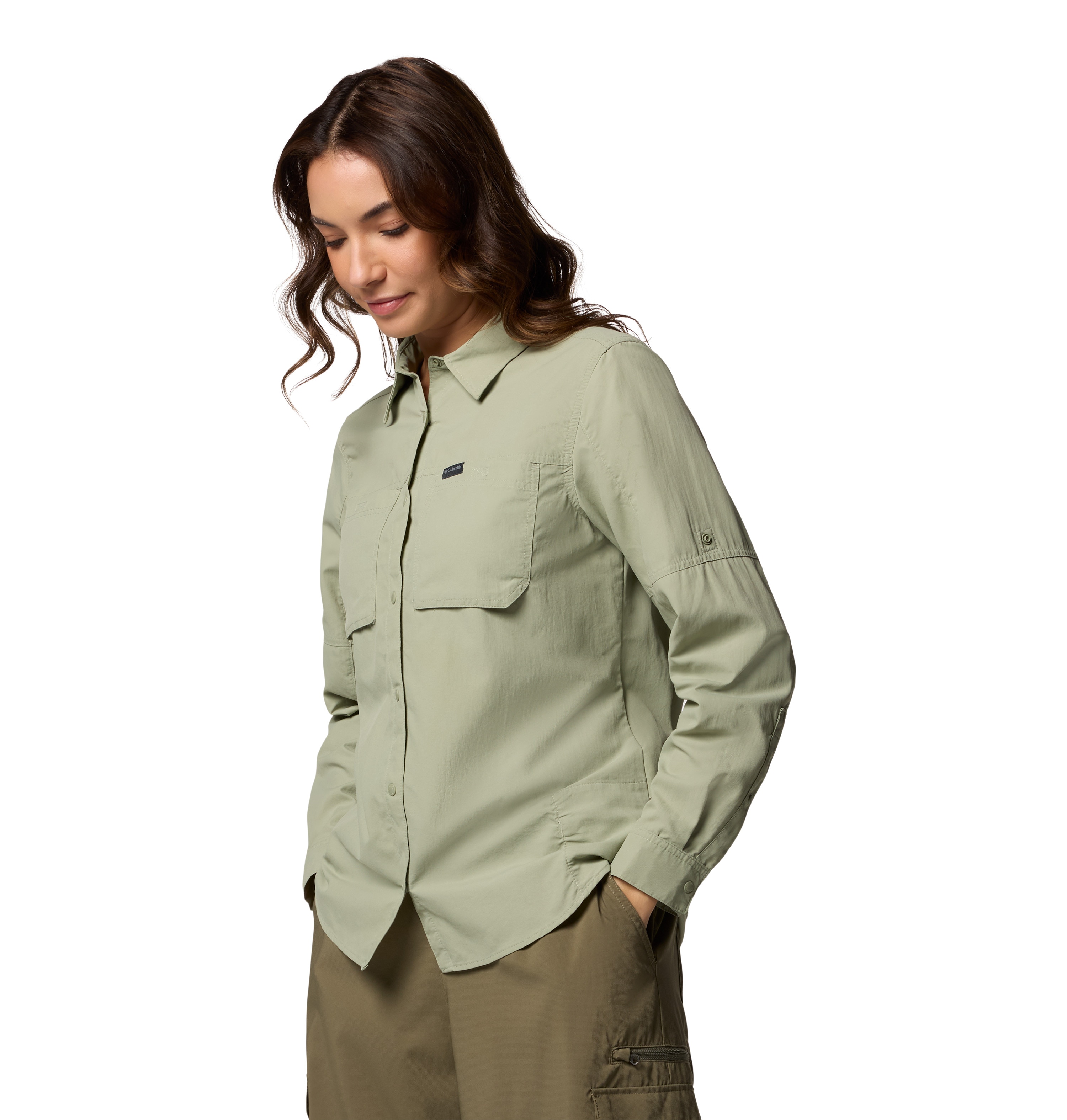 Camisa mujer Skien Valley™ Columbia - Verde Verde-6