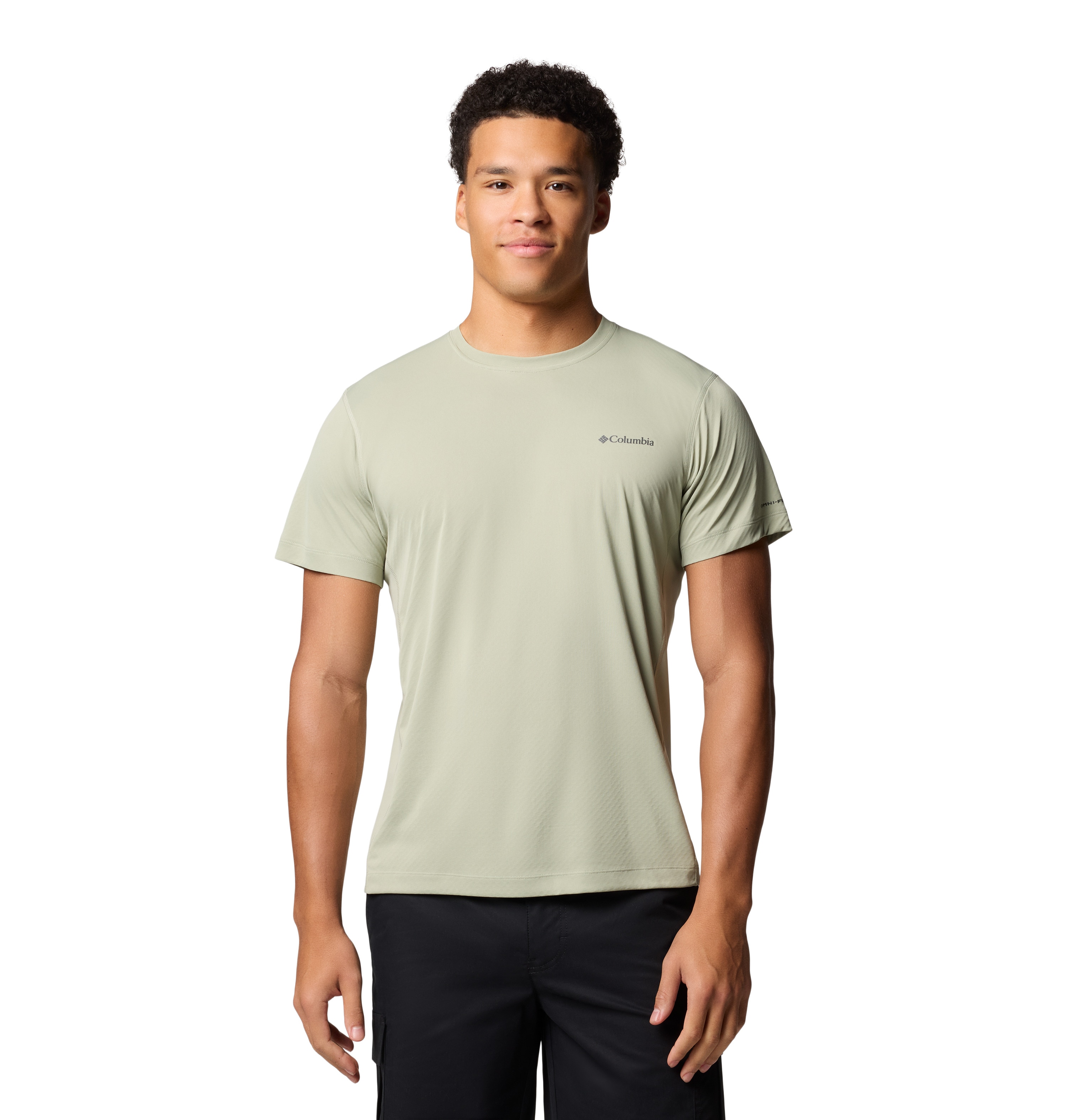 Camiseta manga corta de hombre Zero Rules™ Light Crew Columbia - Verde grisáceo Verde grisáceo-1