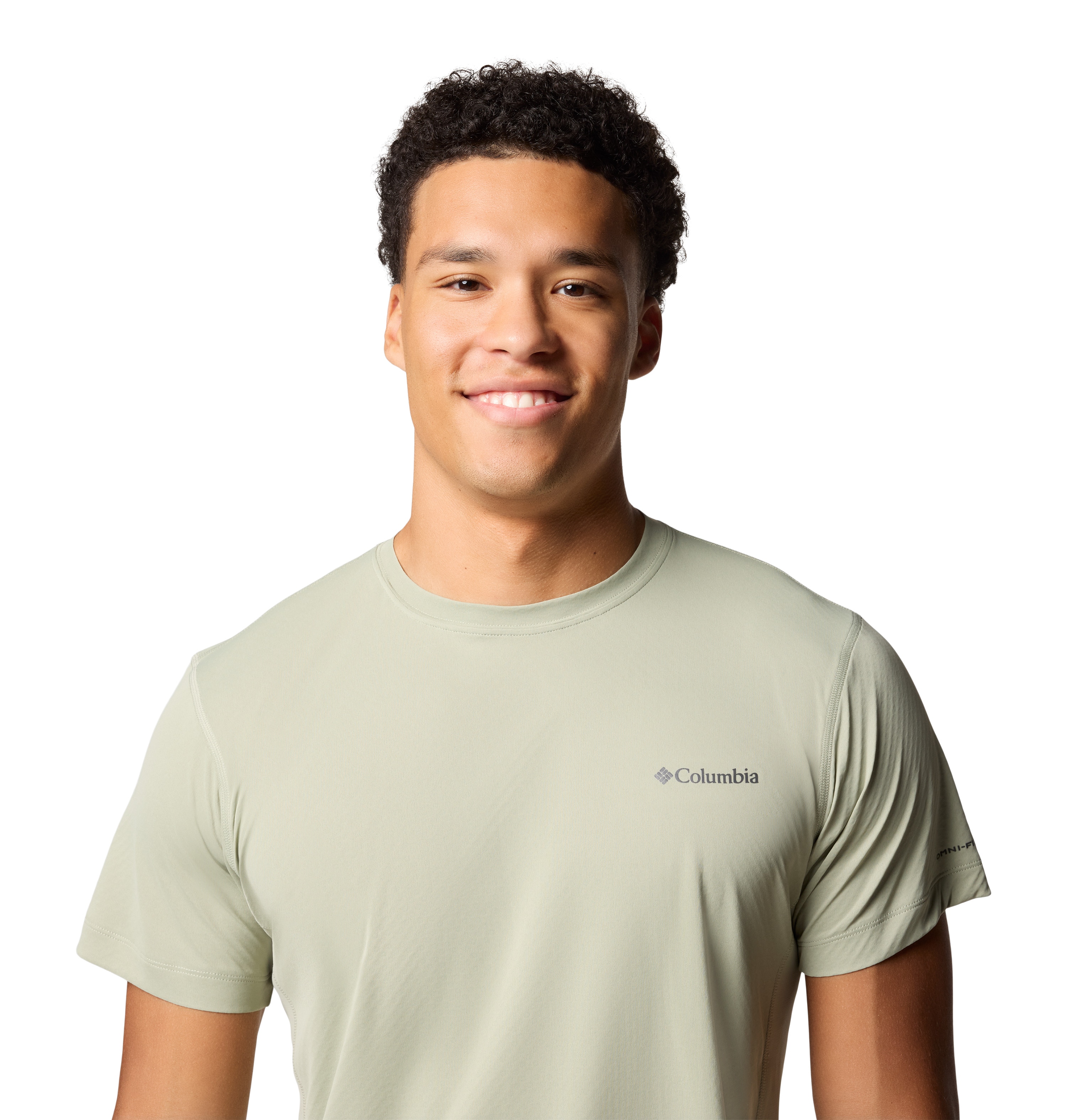 Camiseta manga corta de hombre Zero Rules™ Light Crew Columbia - Verde grisáceo Verde grisáceo-4