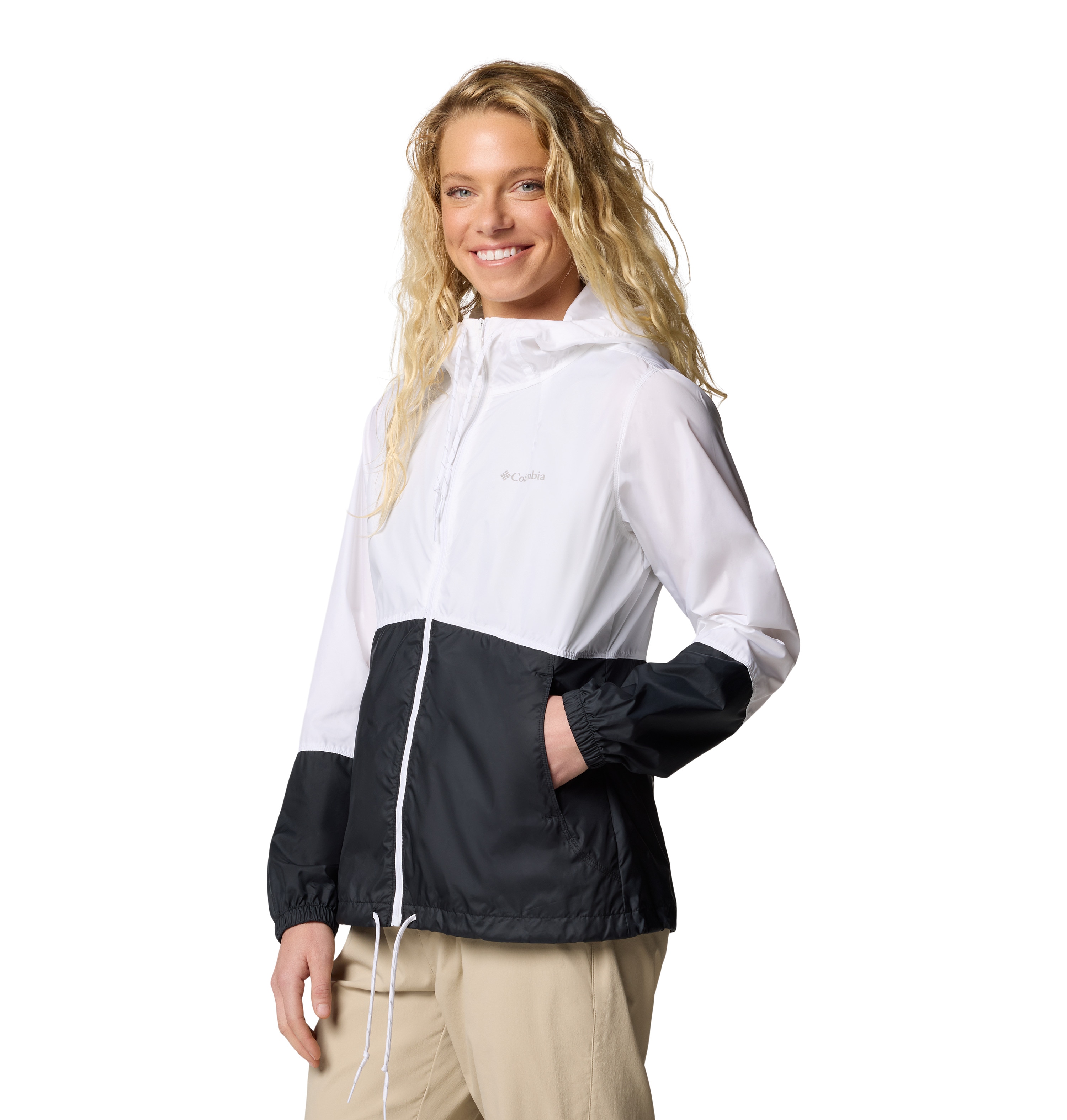 Chaqueta cortavientos de mujer Flash Forward™ Columbia - Blanco Blanco-5