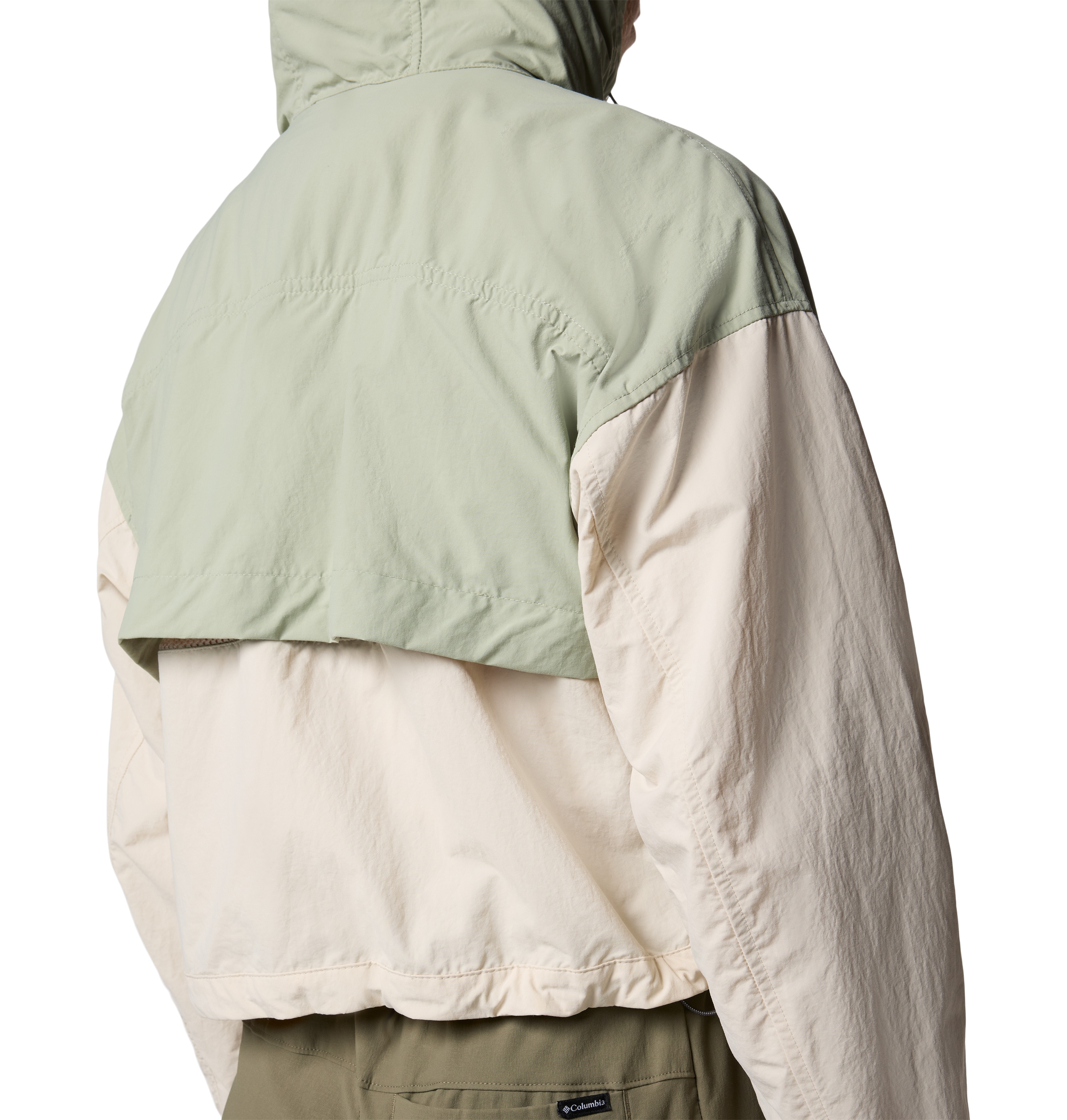 Chaqueta cortavientos de mujer Spire Valley™ Cropped Columbia - Verde grisáceo Verde grisáceo-5