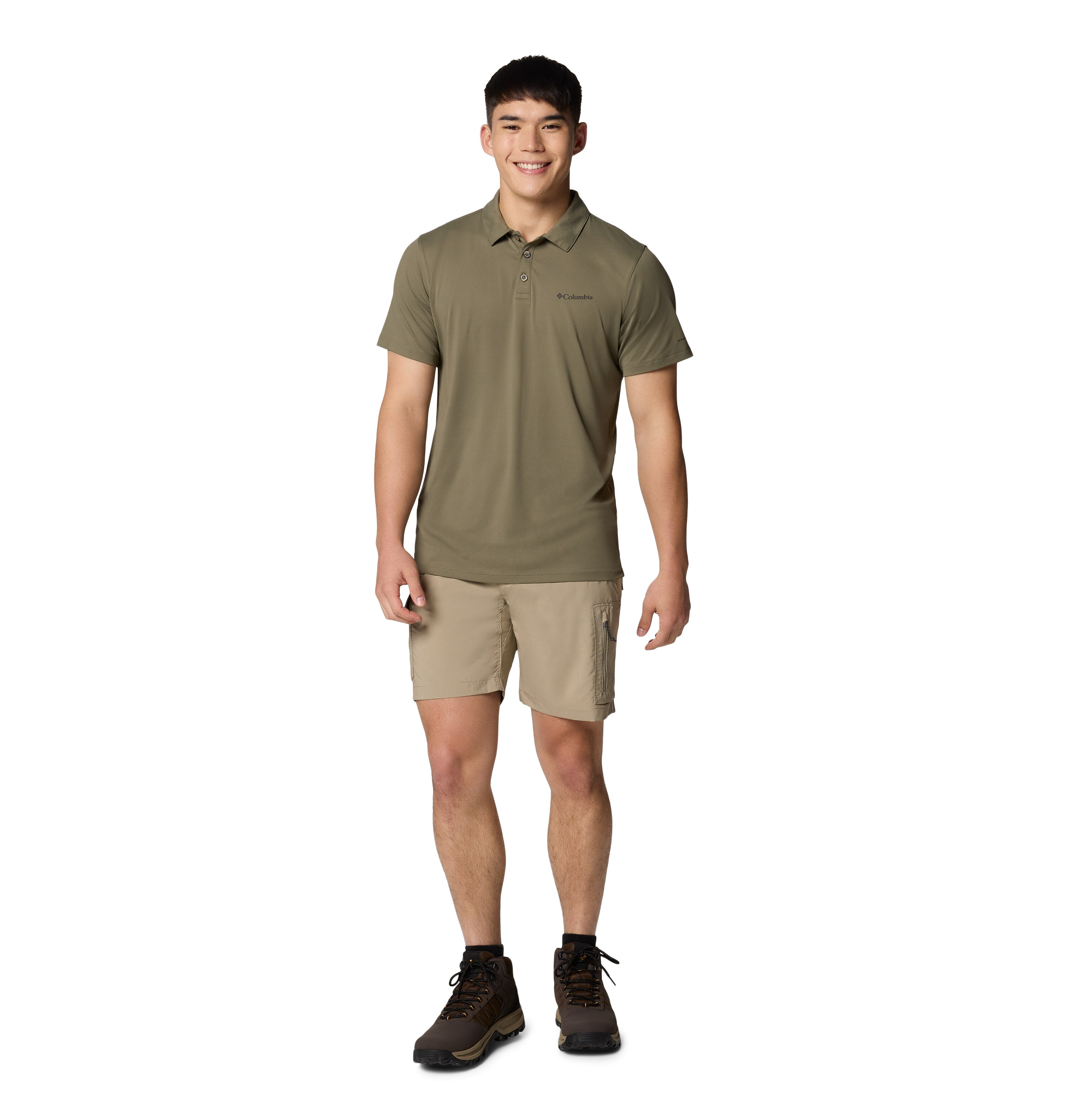 Polo de hombre Tech Trail™ Utility Columbia - Verde cadete Verde cadete-3
