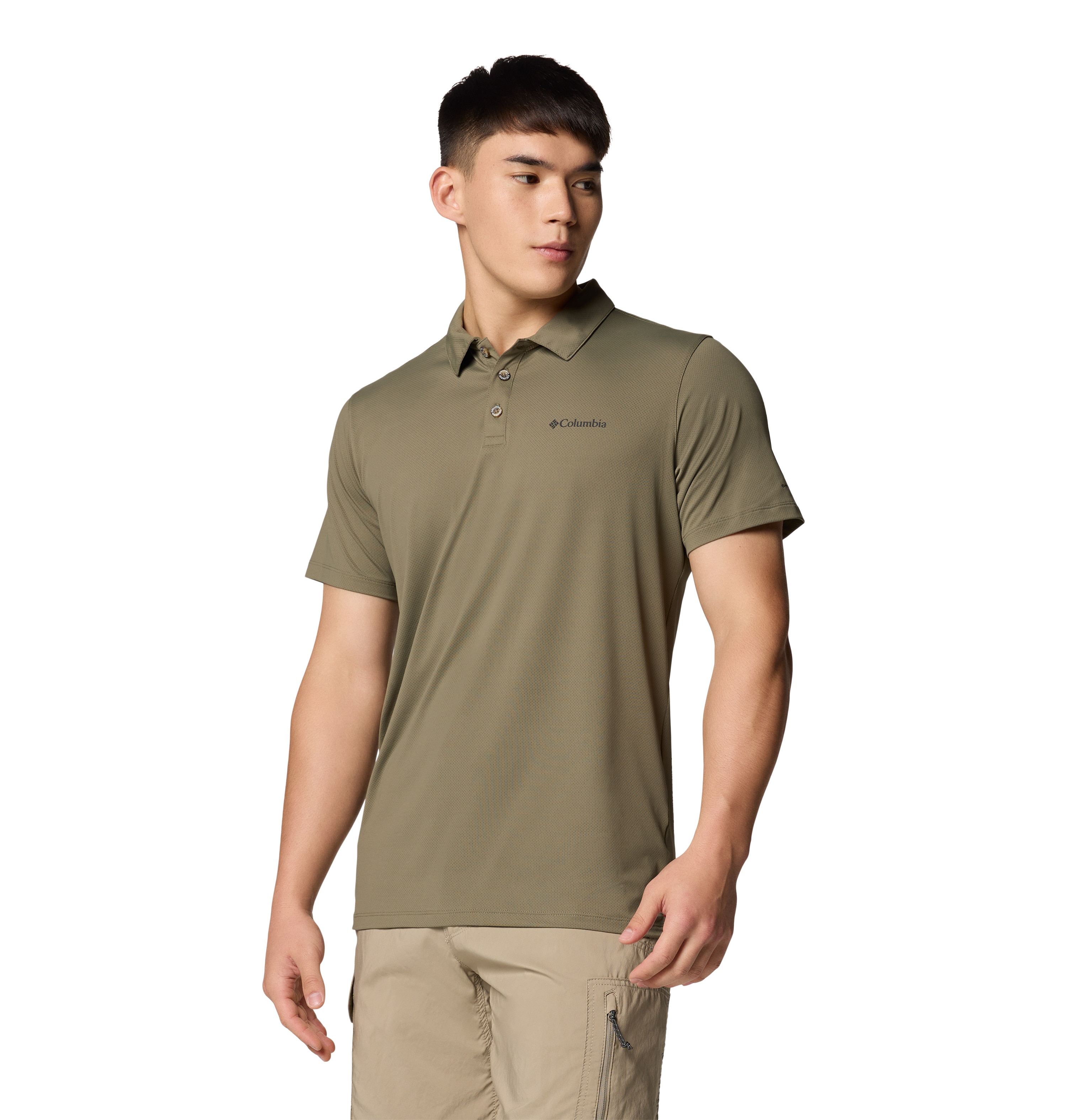 Polo de hombre Tech Trail™ Utility Columbia - Verde cadete Verde cadete-5