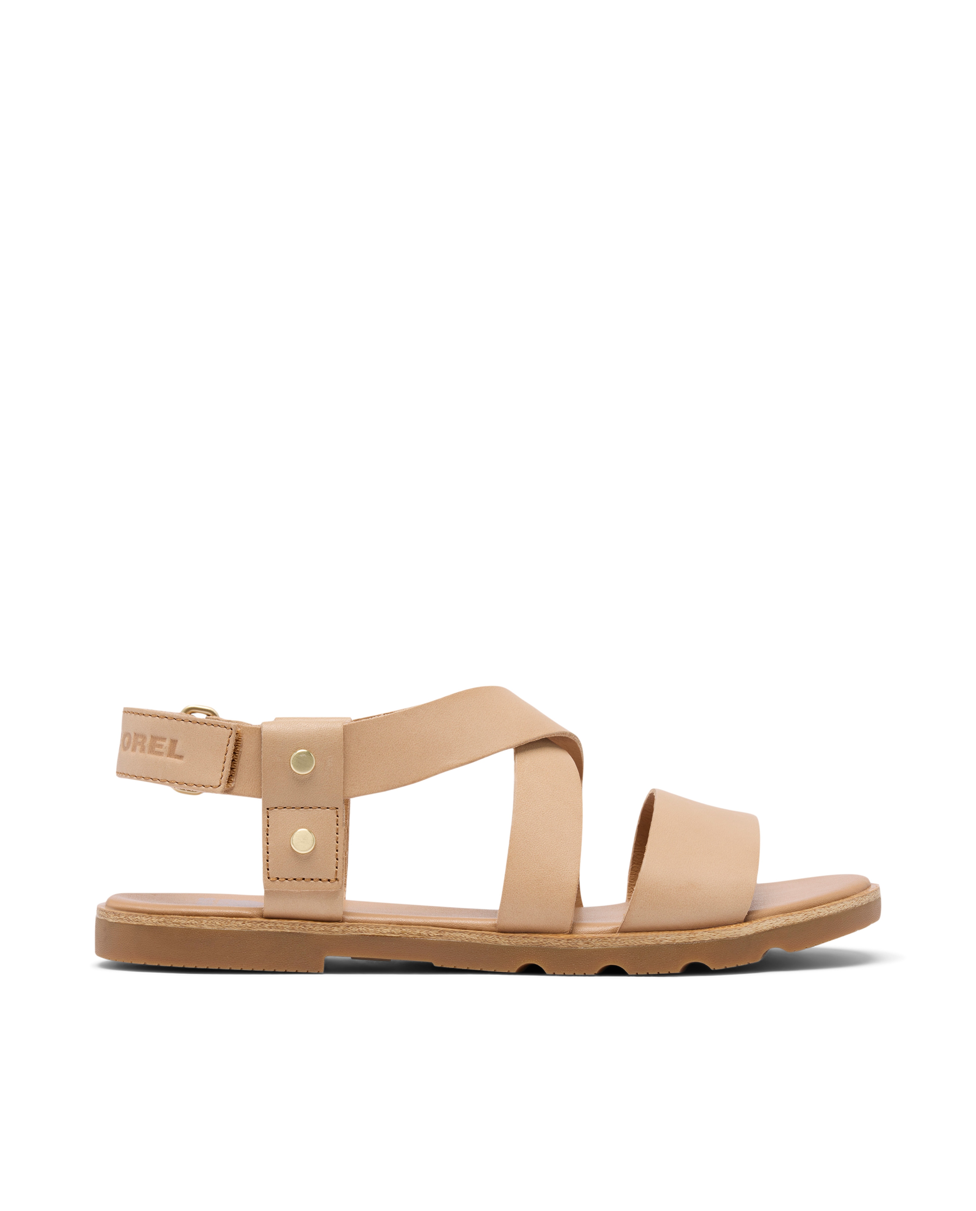 Sandalias de tiras de mujer de piel - Sorel - Beige Beige-1
