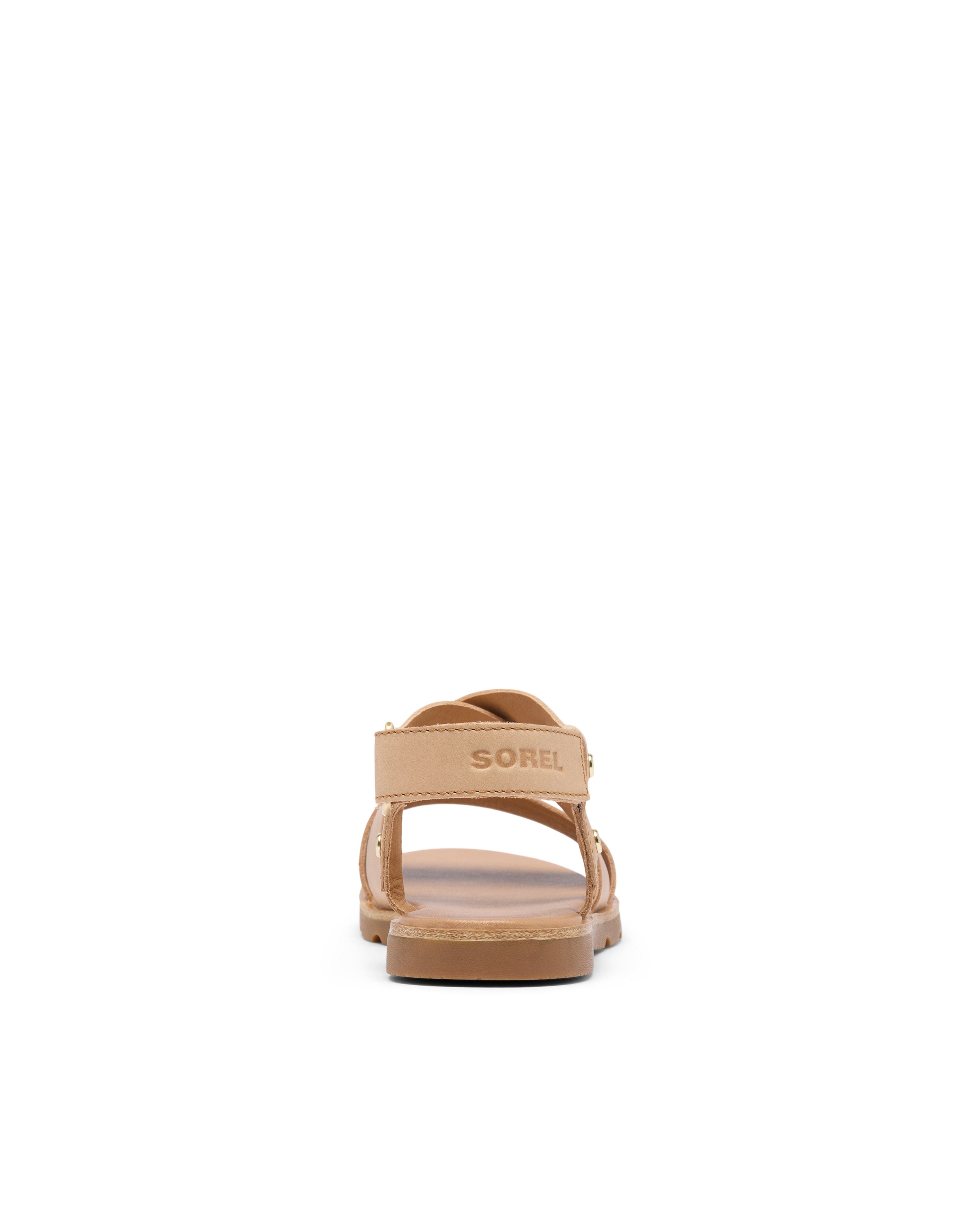 Sandalias de tiras de mujer de piel - Sorel - Beige Beige-3