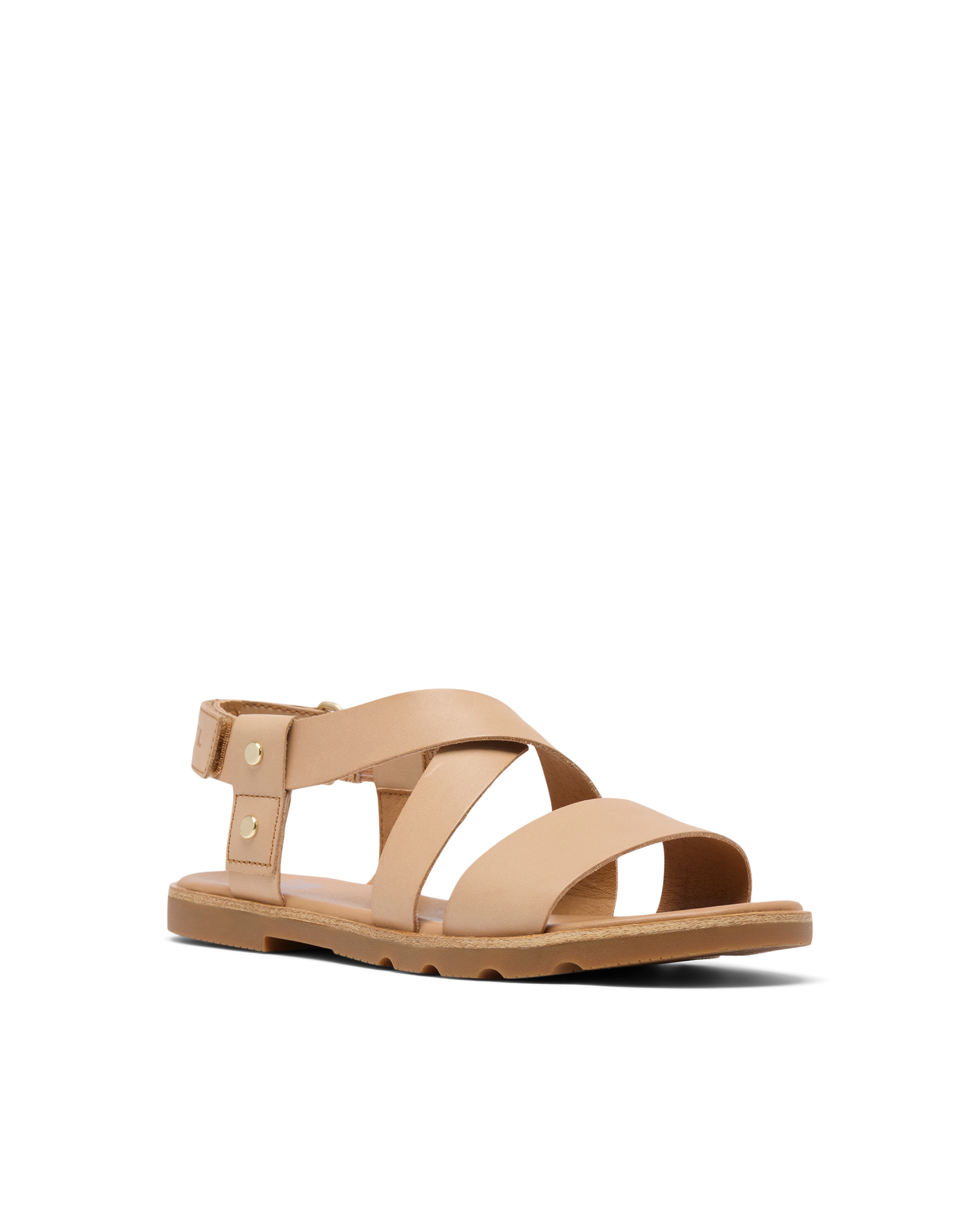 Sandalias de tiras de mujer de piel - Sorel - Beige Beige-2