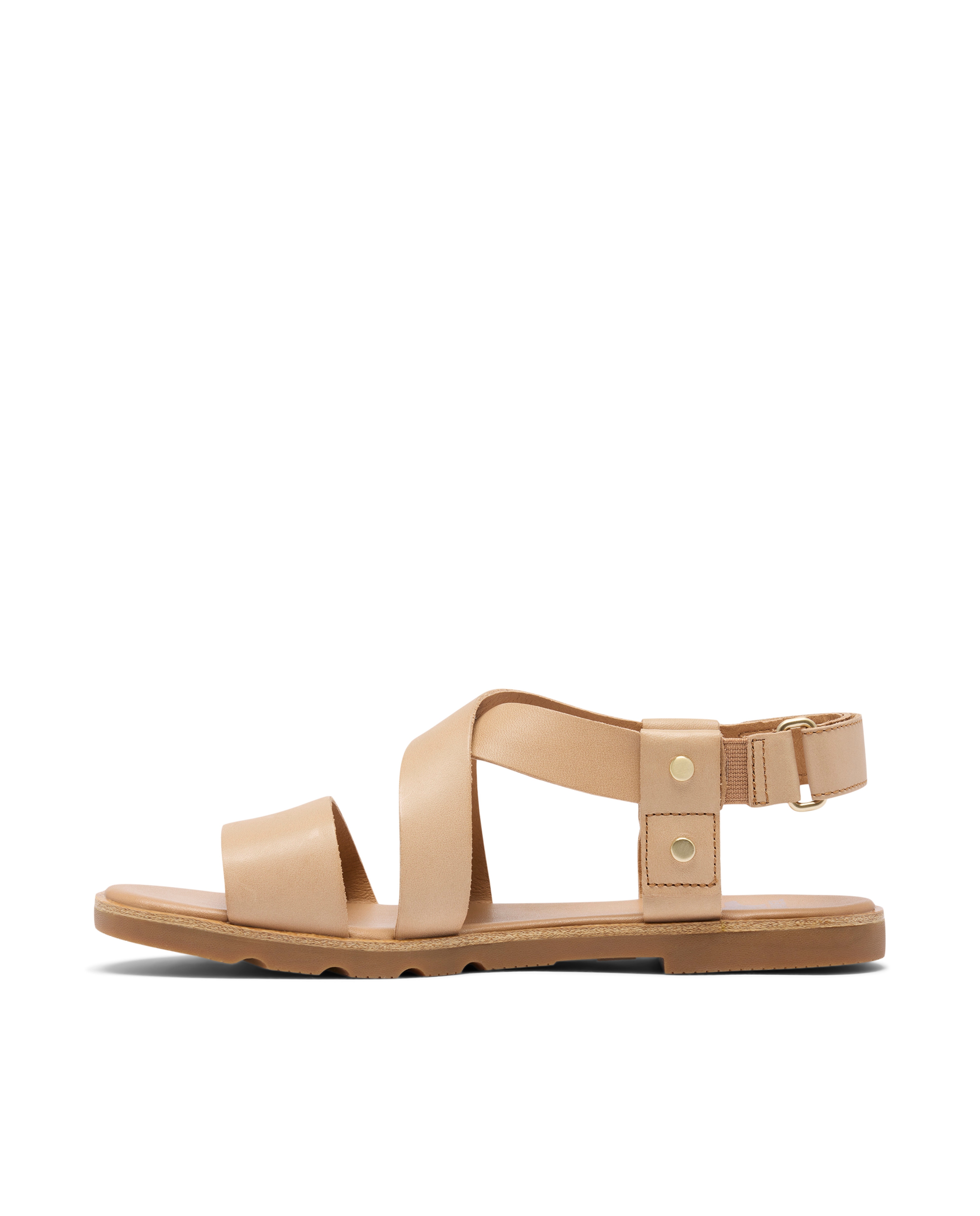 Sandalias de tiras de mujer de piel - Sorel - Beige Beige-6