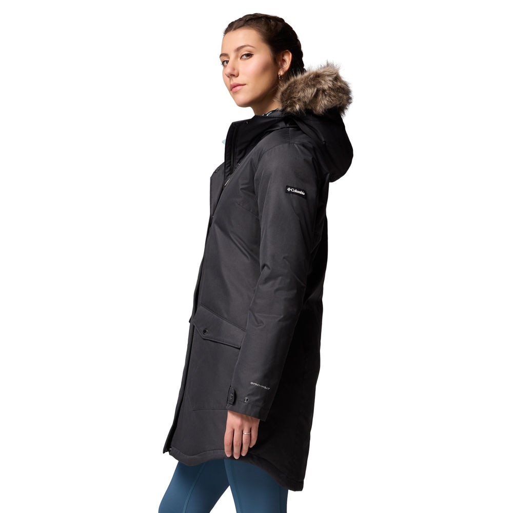 Chaqueta de mujer Suttle Mountain™ Long Insulated Columbia - Negro Negro-3