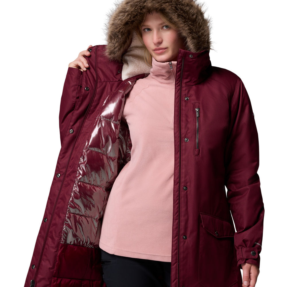 Chaqueta de mujer Suttle Mountain™ Long Insulated Columbia - Rojo Rojo-5