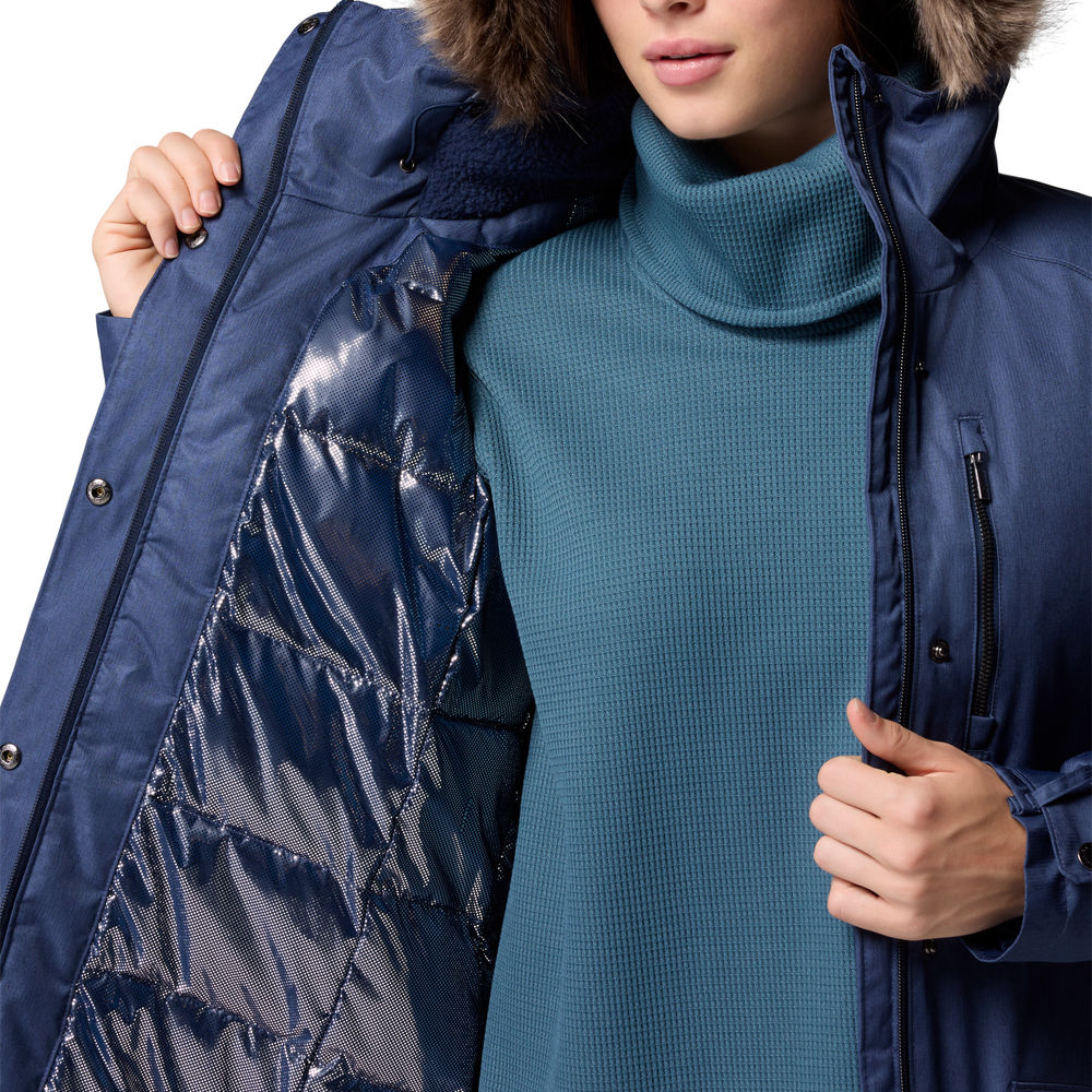 Chaqueta de mujer Suttle Mountain™ Long Insulated Columbia - Azul Azul-5