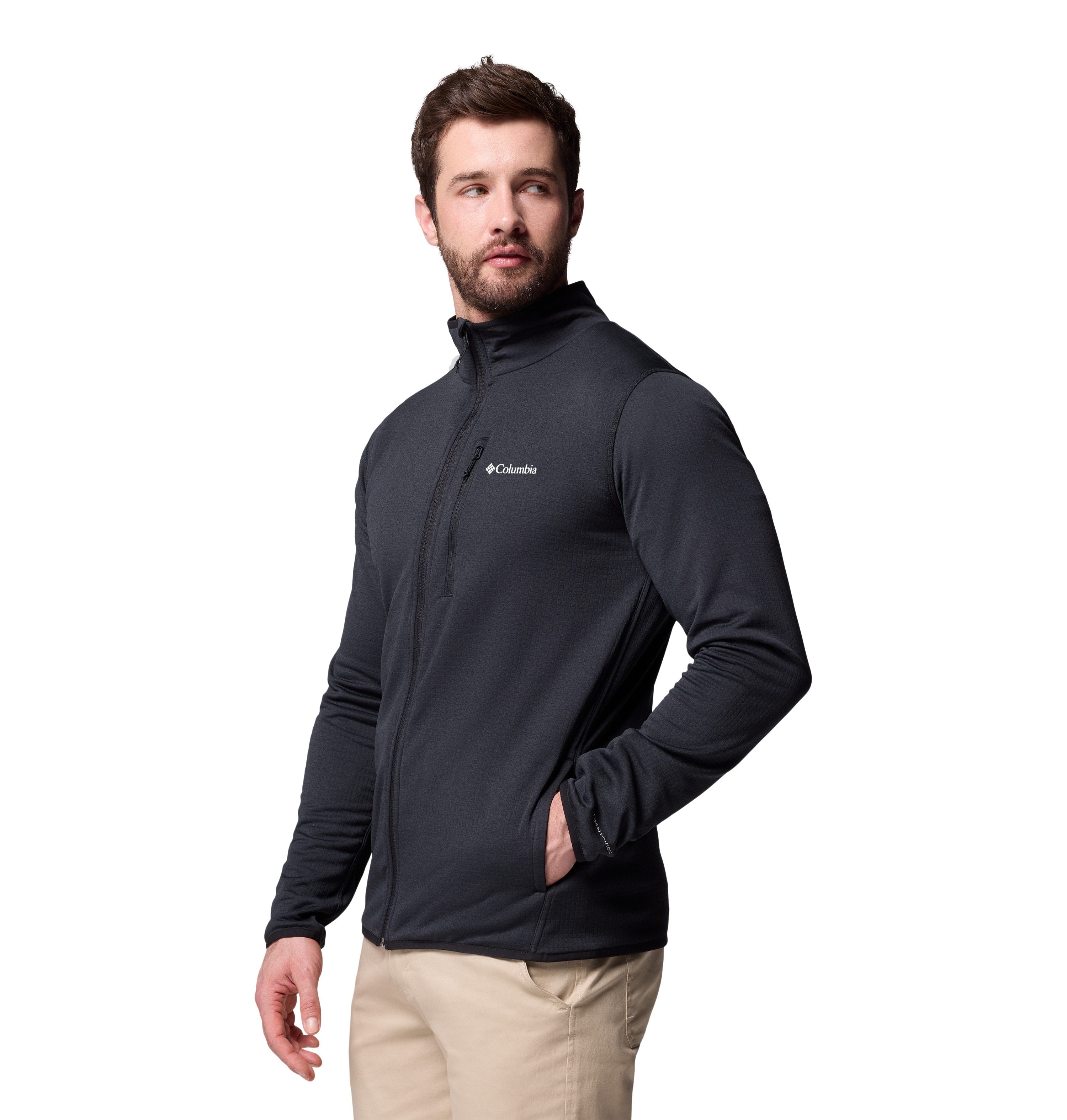 Imagen 4 de Forro polar de hombre Essential Hike™ Grid Columbia - Negro Negro