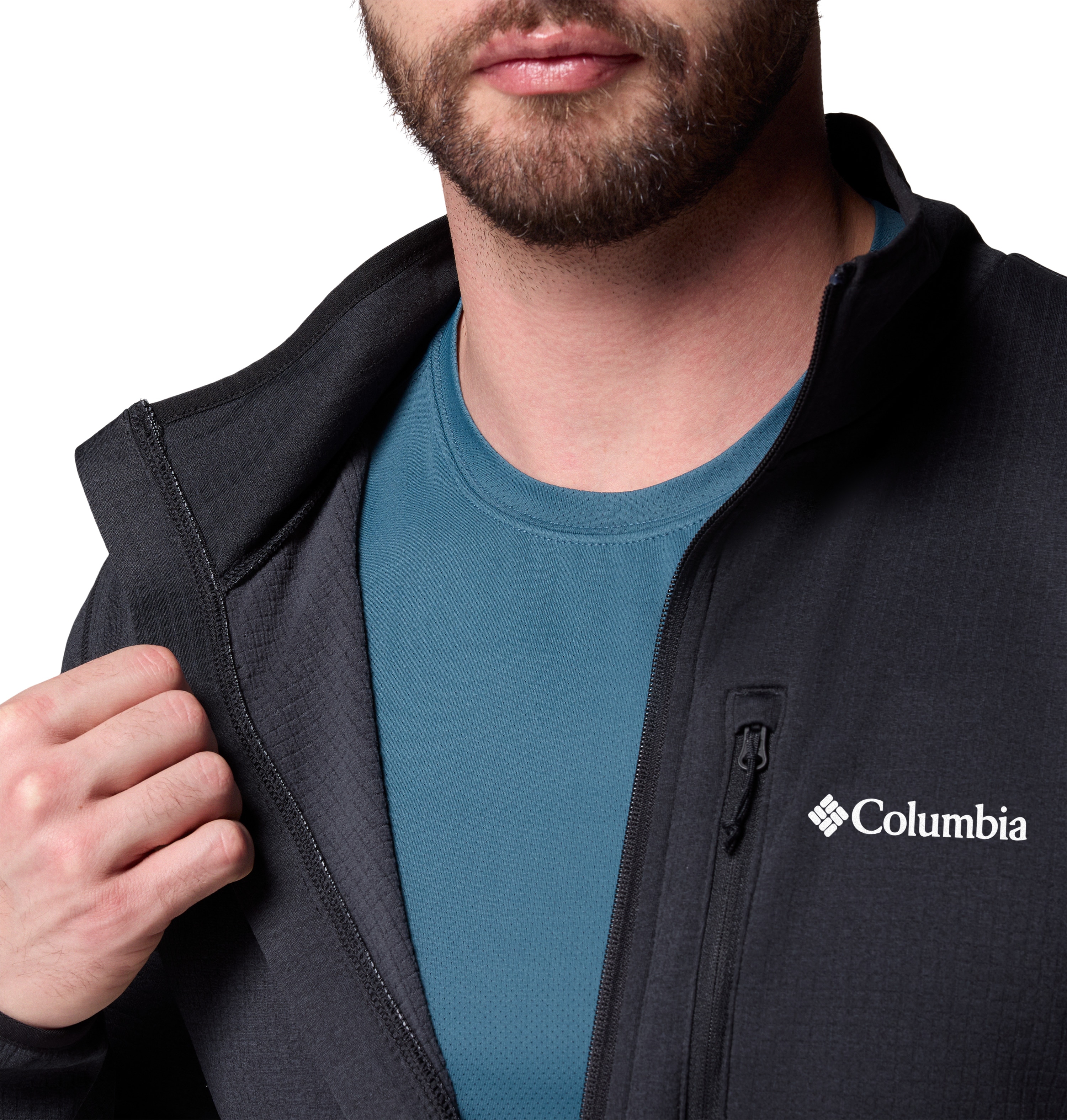 Imagen 5 de Forro polar de hombre Essential Hike™ Grid Columbia - Negro Negro