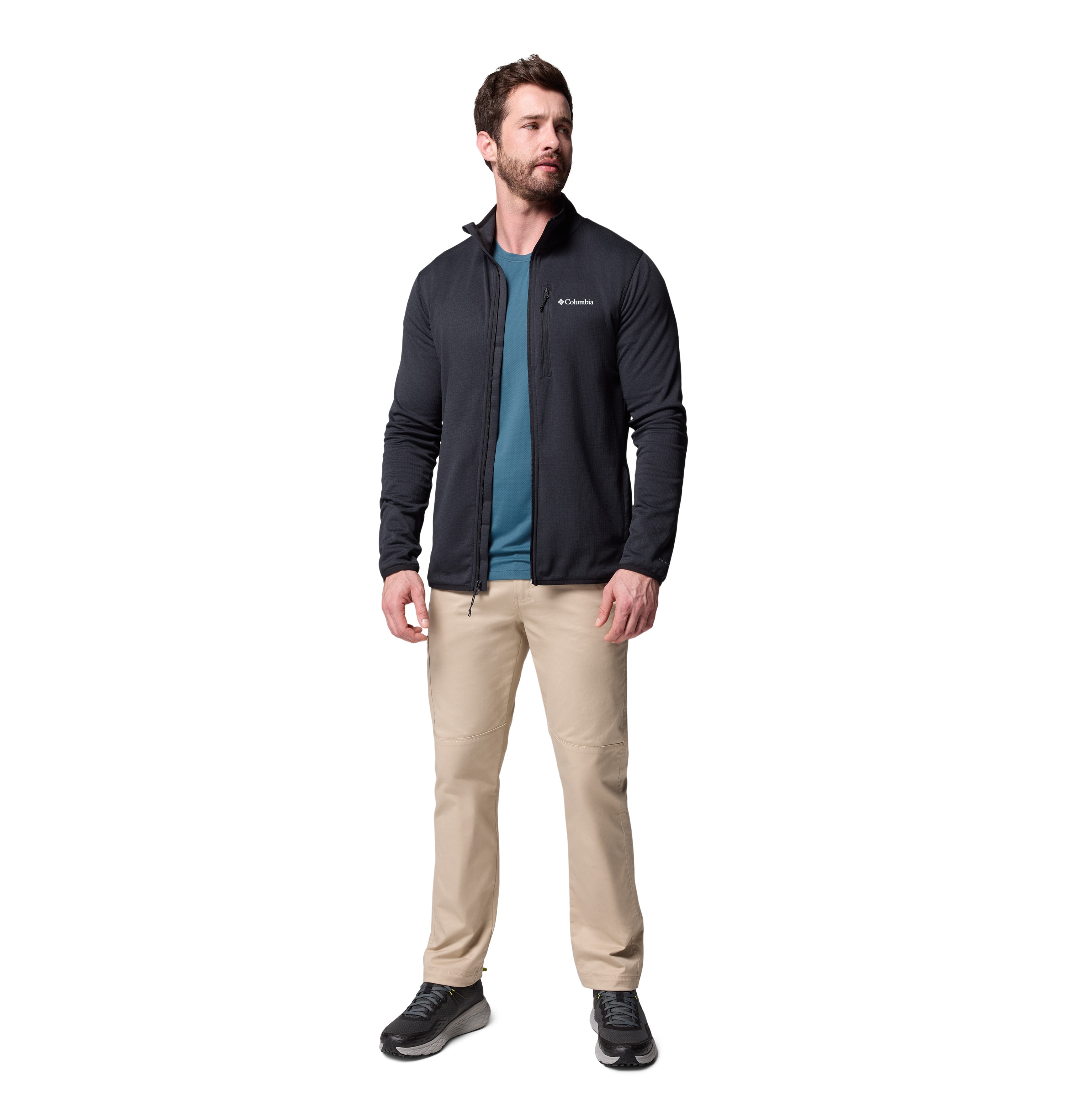Imagen 6 de Forro polar de hombre Essential Hike™ Grid Columbia - Negro Negro