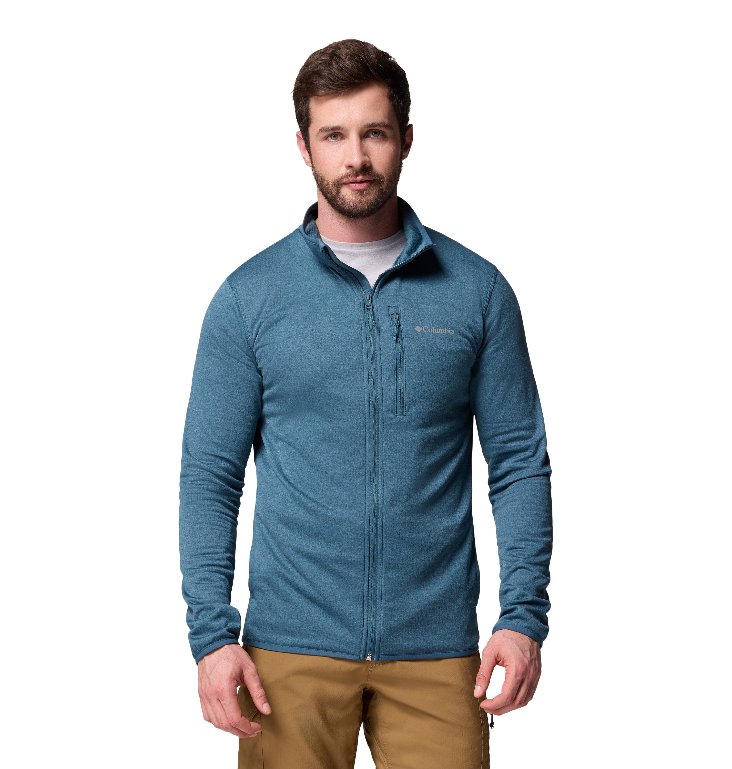 Imagen 0 de Forro polar de hombre Essential Hike™ Grid Columbia Azul Turquesa