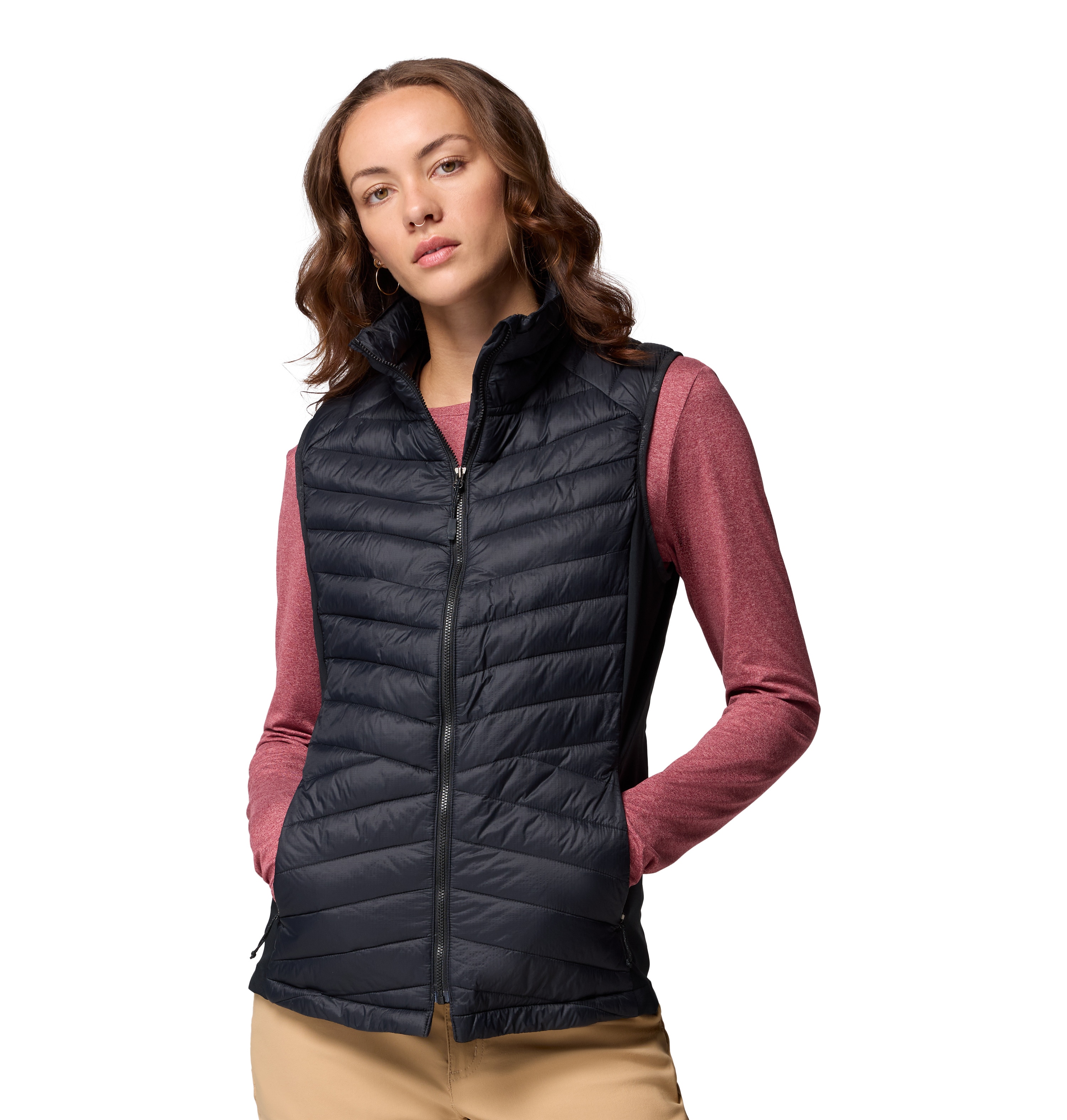 Imagen 1 de Chaleco de mujer Powder Pass™ III Hybrid Columbia - Negro Negro