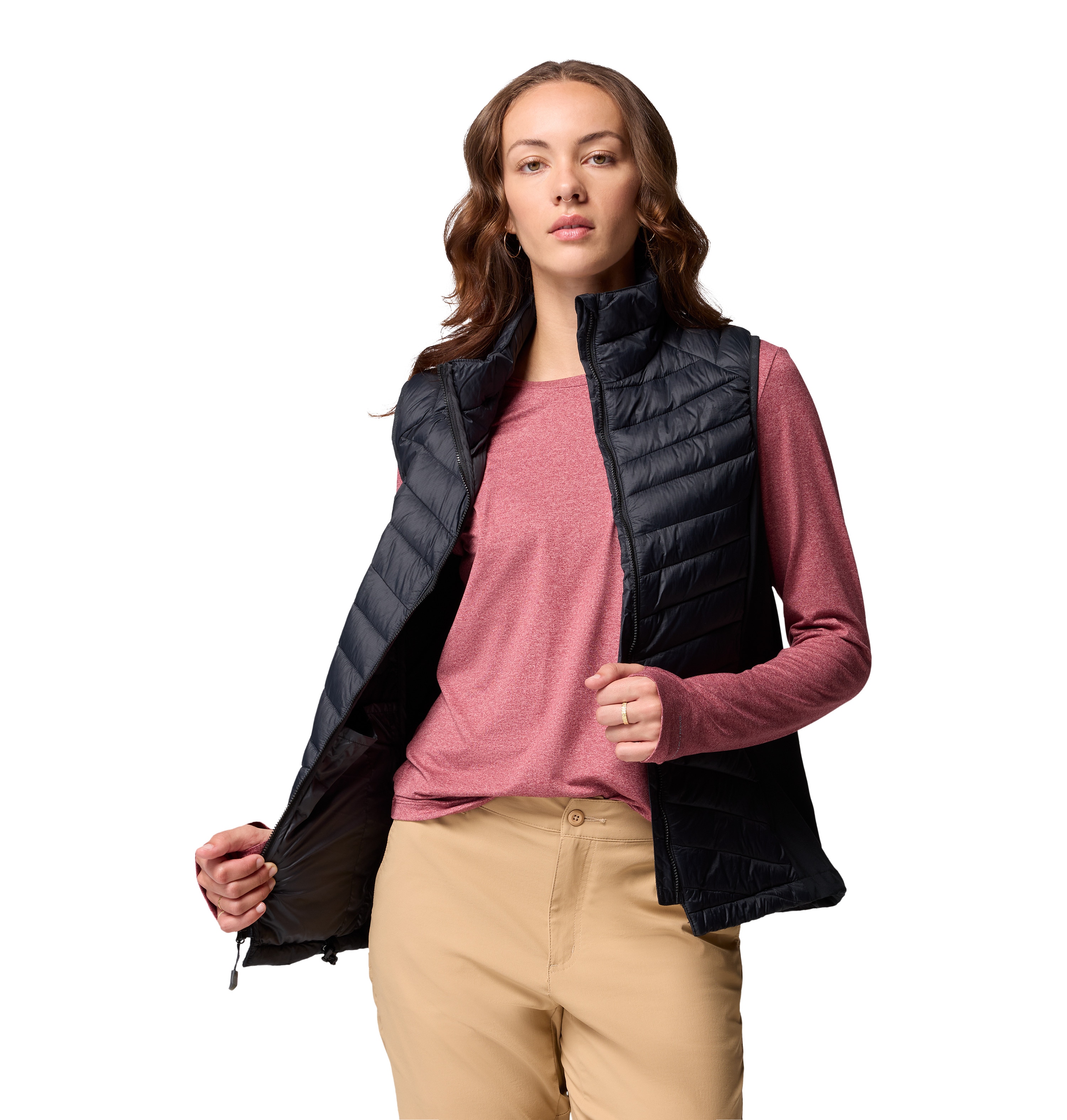 Imagen 6 de Chaleco de mujer Powder Pass™ III Hybrid Columbia - Negro Negro