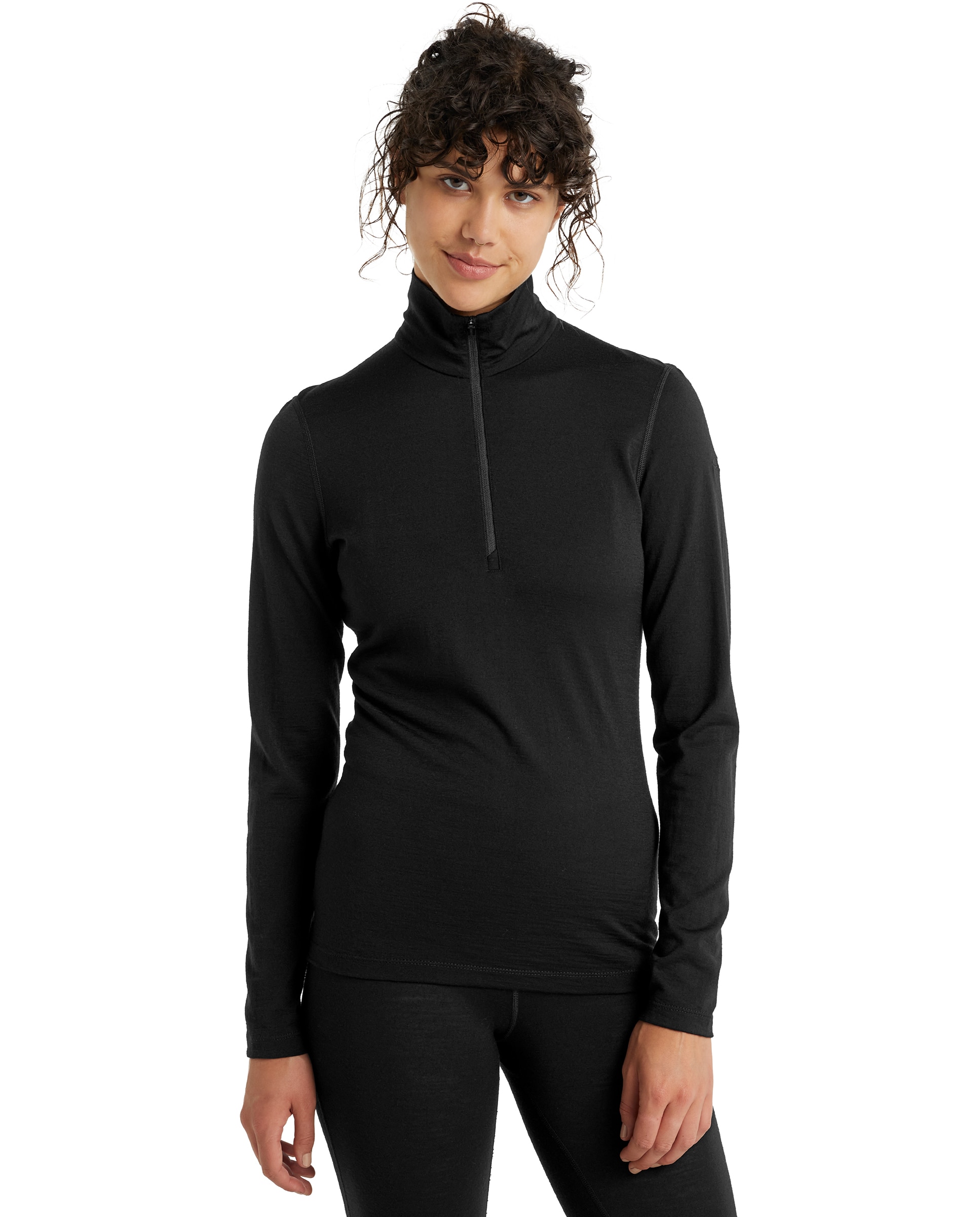Imagen 1 de Camisetas Manga larga Montaña Mujer W 200 Oasis LS Half Zip Icebreaker Negro mate