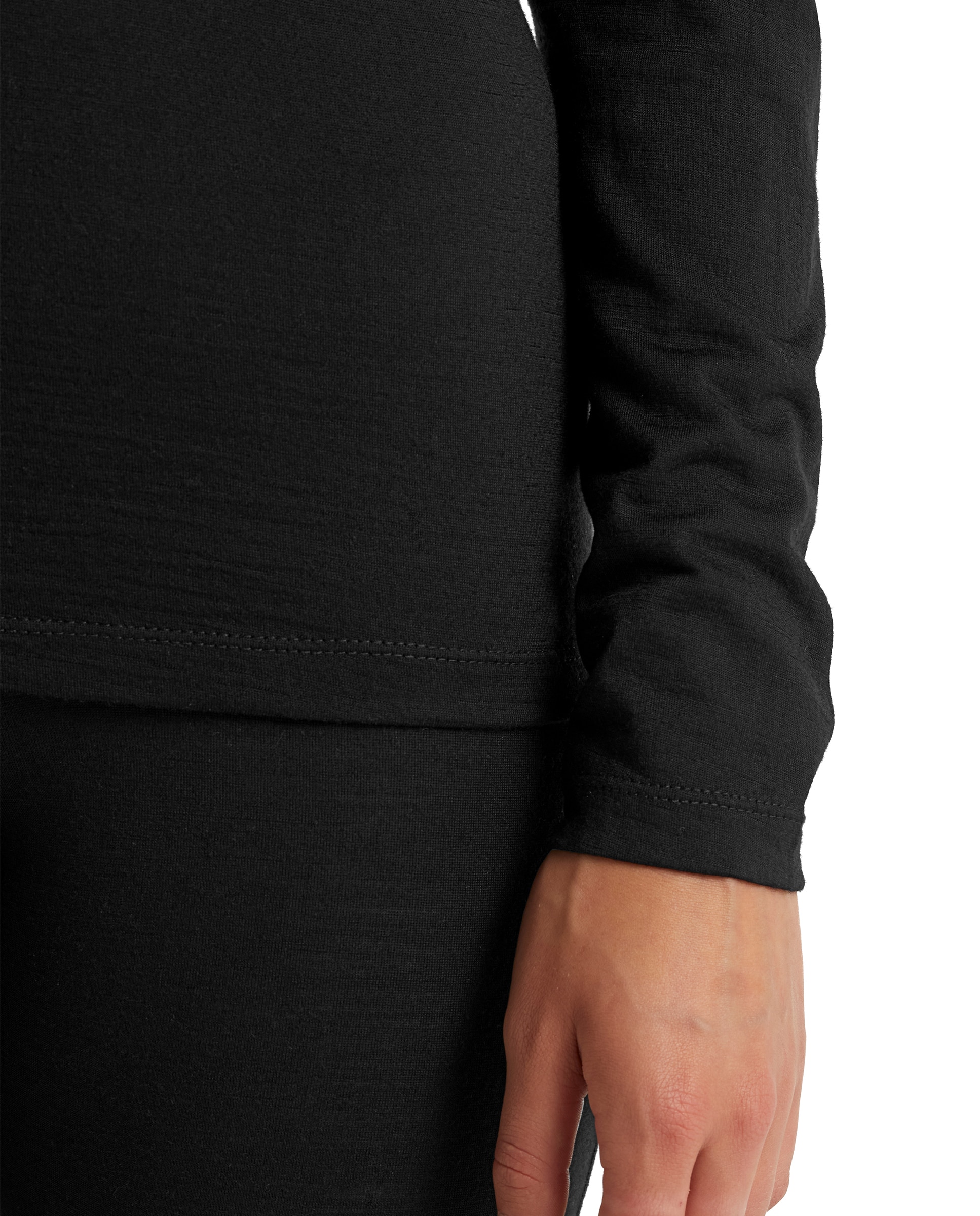 Imagen 3 de Camisetas Manga larga Montaña Mujer W 200 Oasis LS Half Zip Icebreaker - Negro mate Negro mate