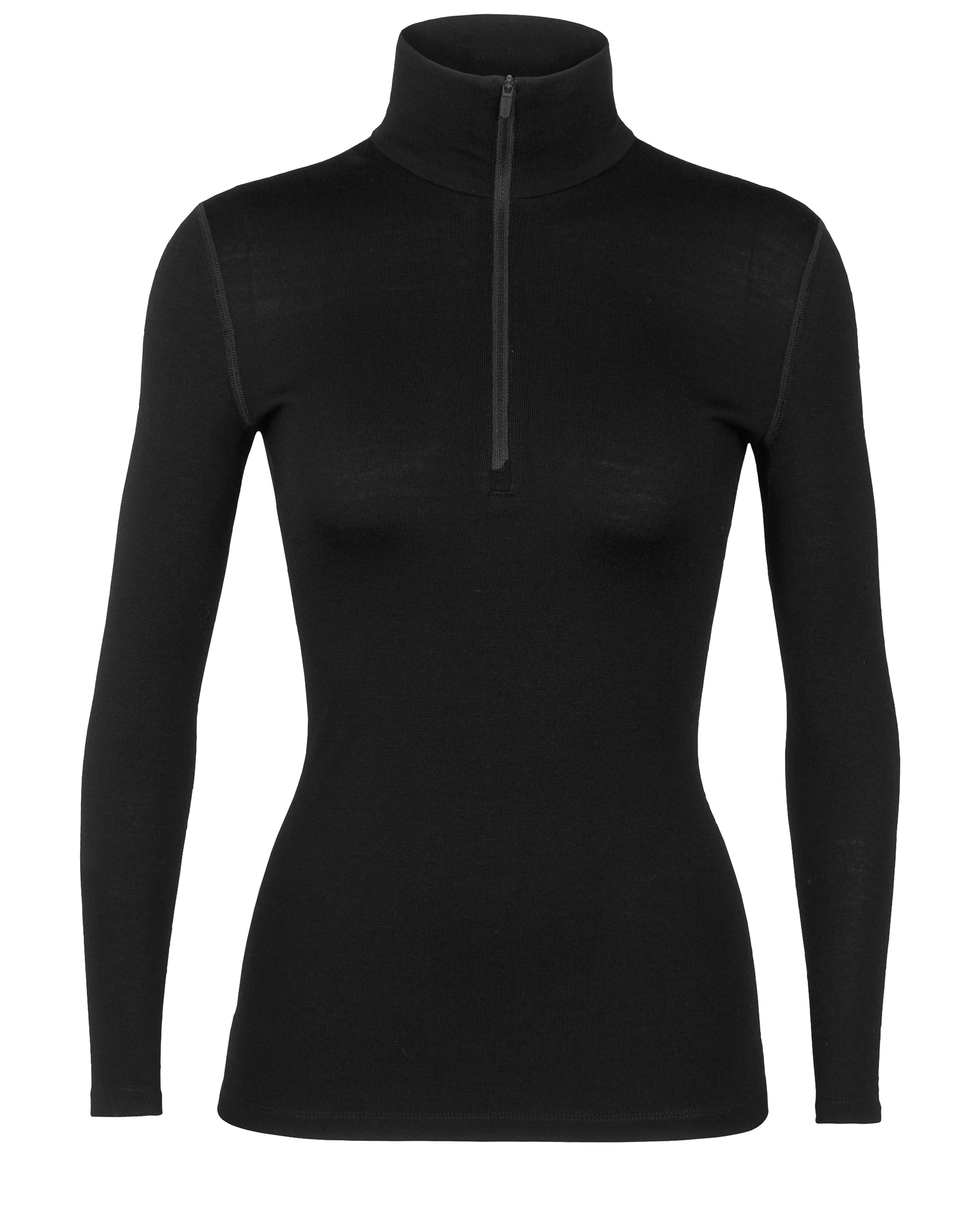 Camisetas Manga larga Montaña Mujer W 260 Oasis LS Half Zip Icebreaker - Negro mate Negro mate-2