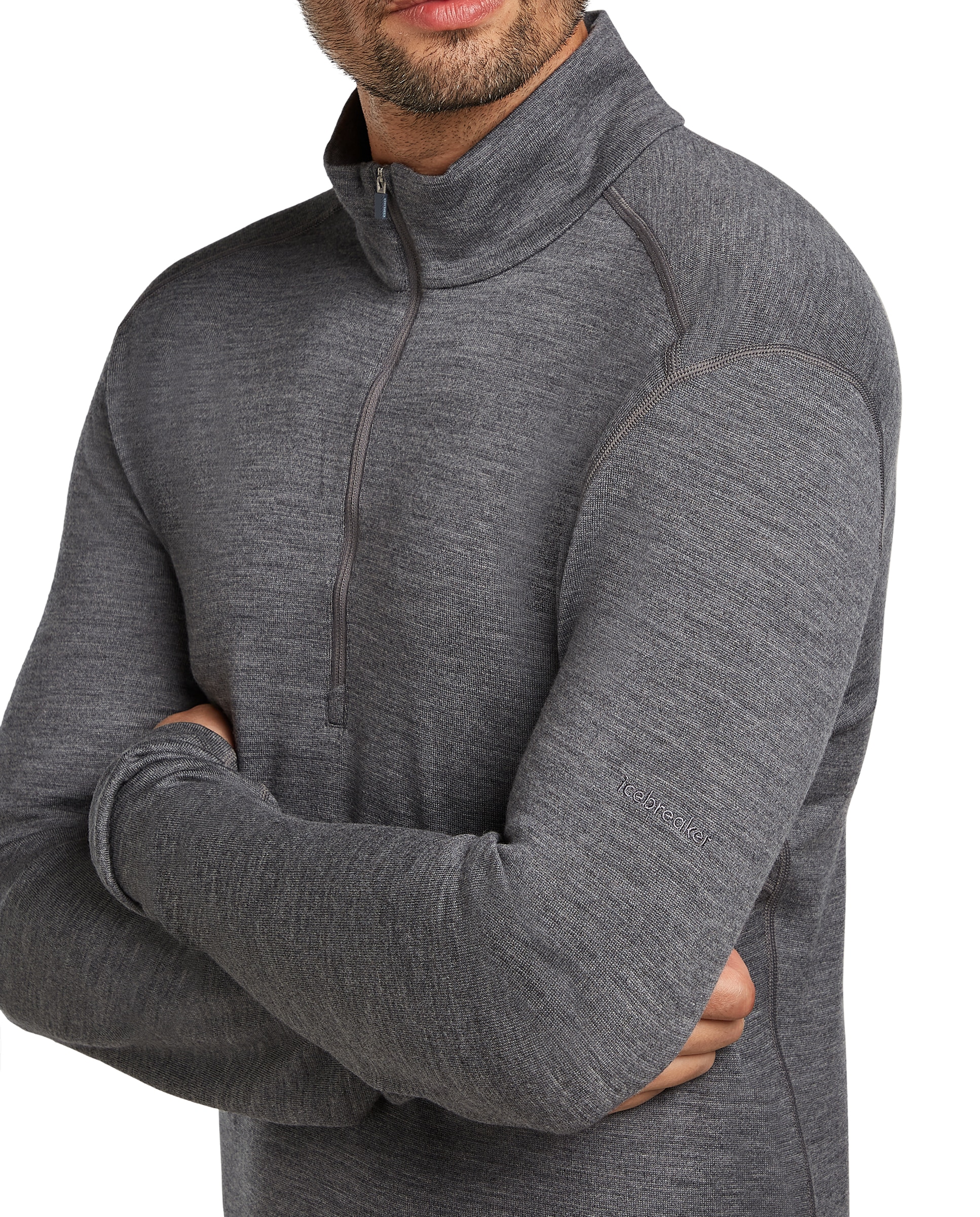 Imagen 0 de Camisetas Manga larga Montaña Hombre M 260 Oasis LS Half Zip Icebreaker Gris
