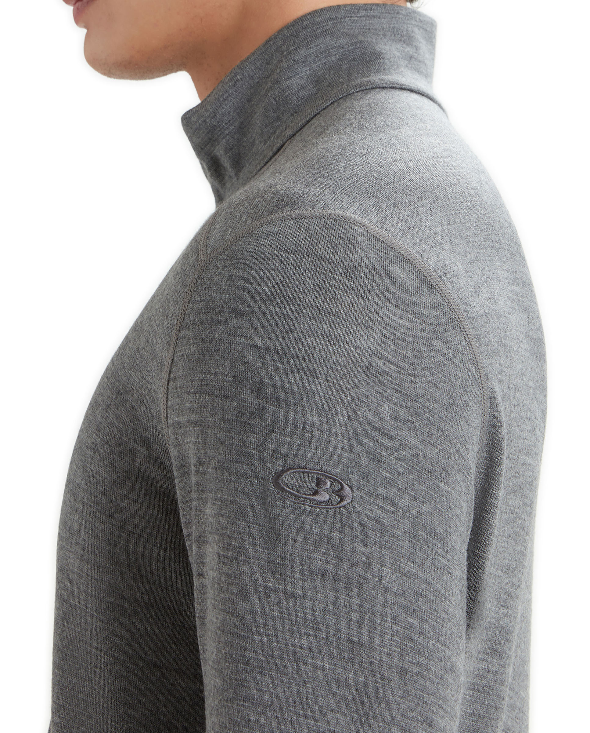 Camisetas Manga larga Montaña Hombre M 260 Oasis LS Half Zip Icebreaker - Gris Gris-3