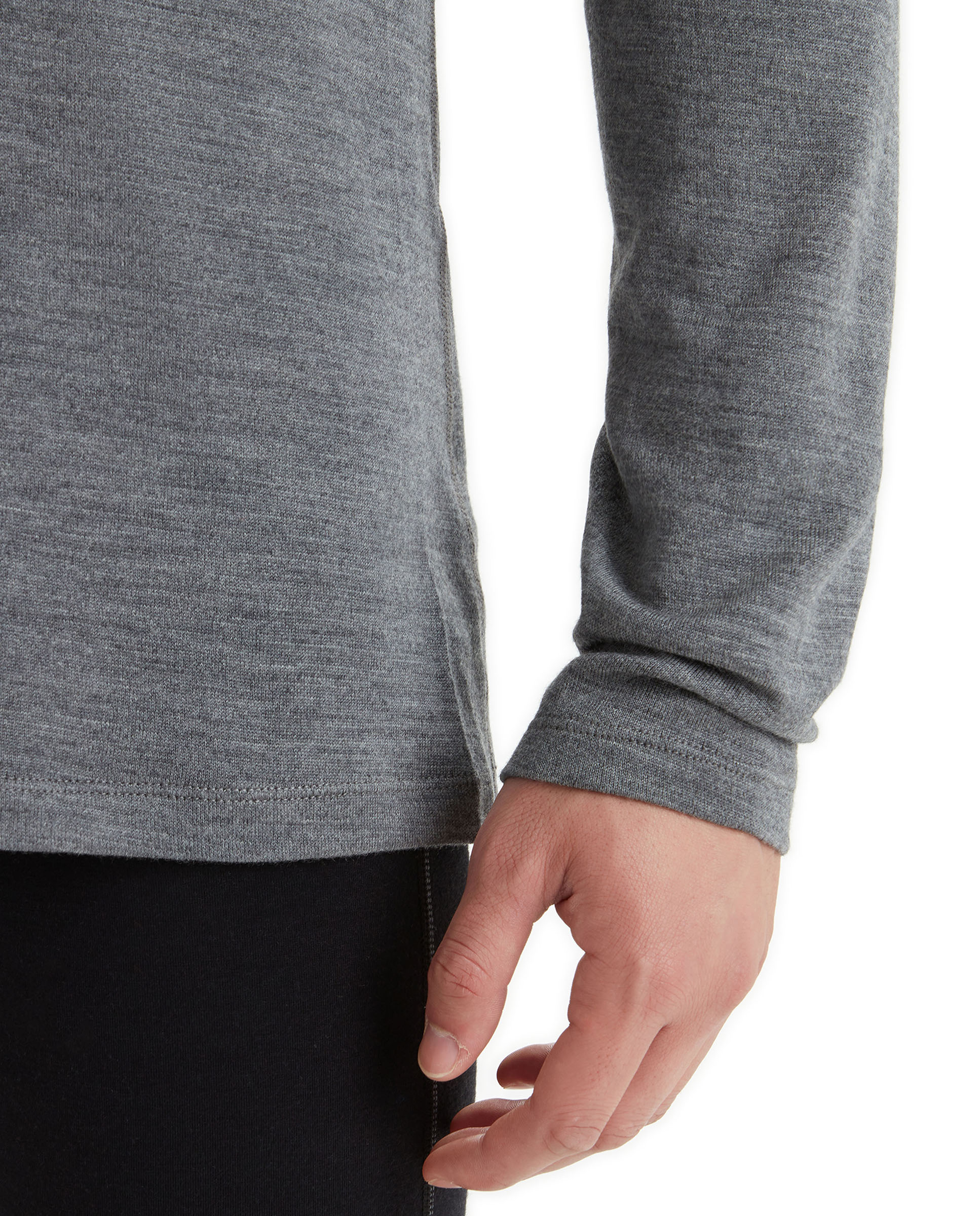 Camisetas Manga larga Montaña Hombre M 260 Oasis LS Half Zip Icebreaker - Gris Gris-4