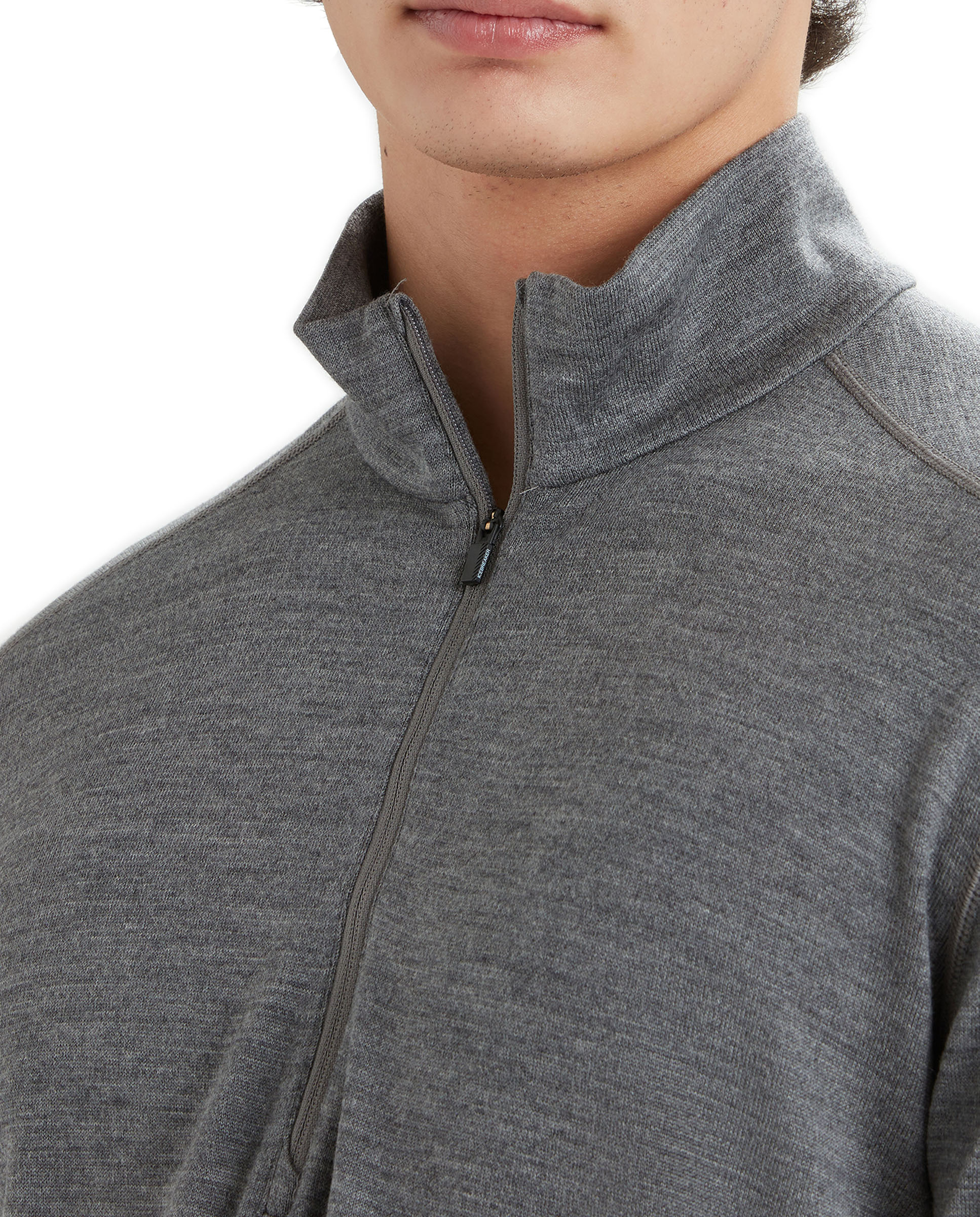 Camisetas Manga larga Montaña Hombre M 260 Oasis LS Half Zip Icebreaker - Gris Gris-5