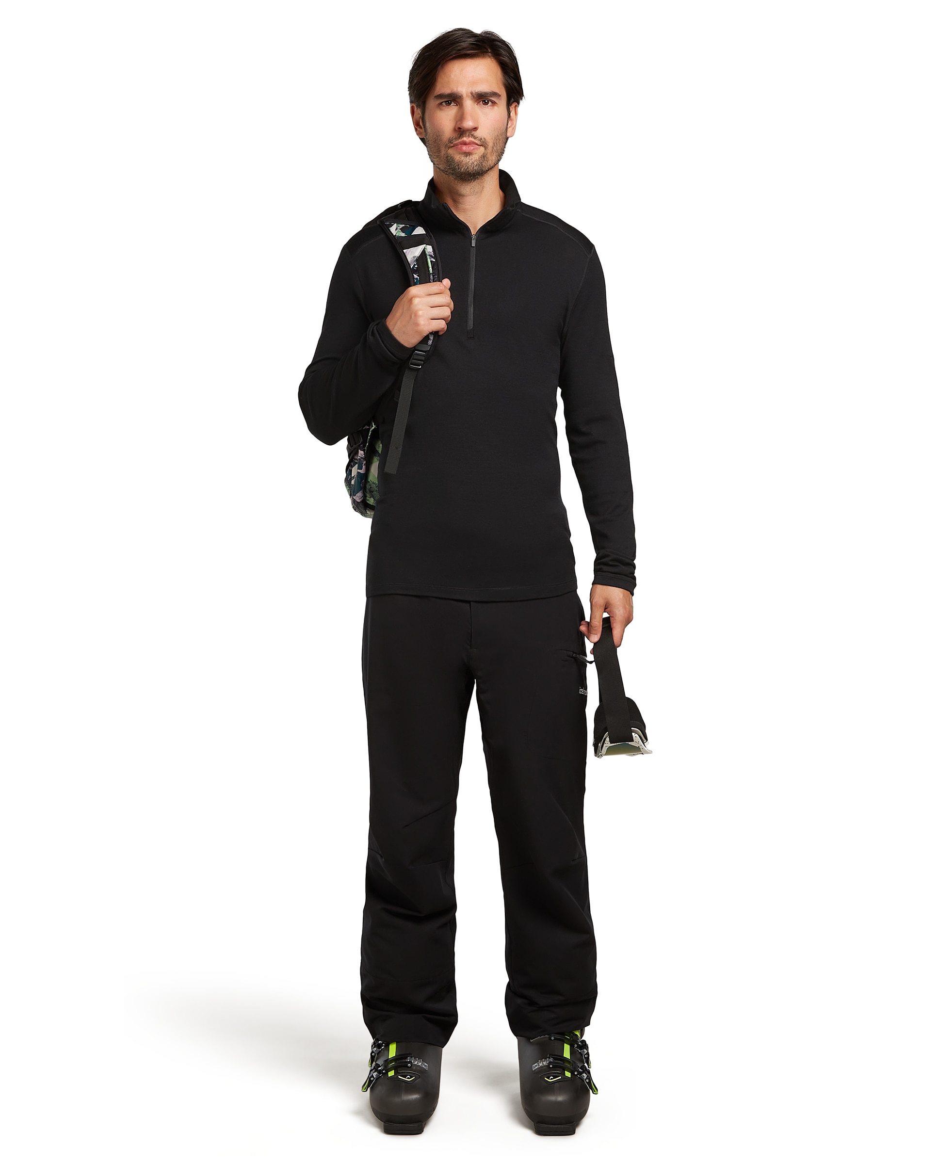 Camisetas Manga larga Montaña Hombre M 260 Oasis LS Half Zip Icebreaker - Negro mate Negro mate-2