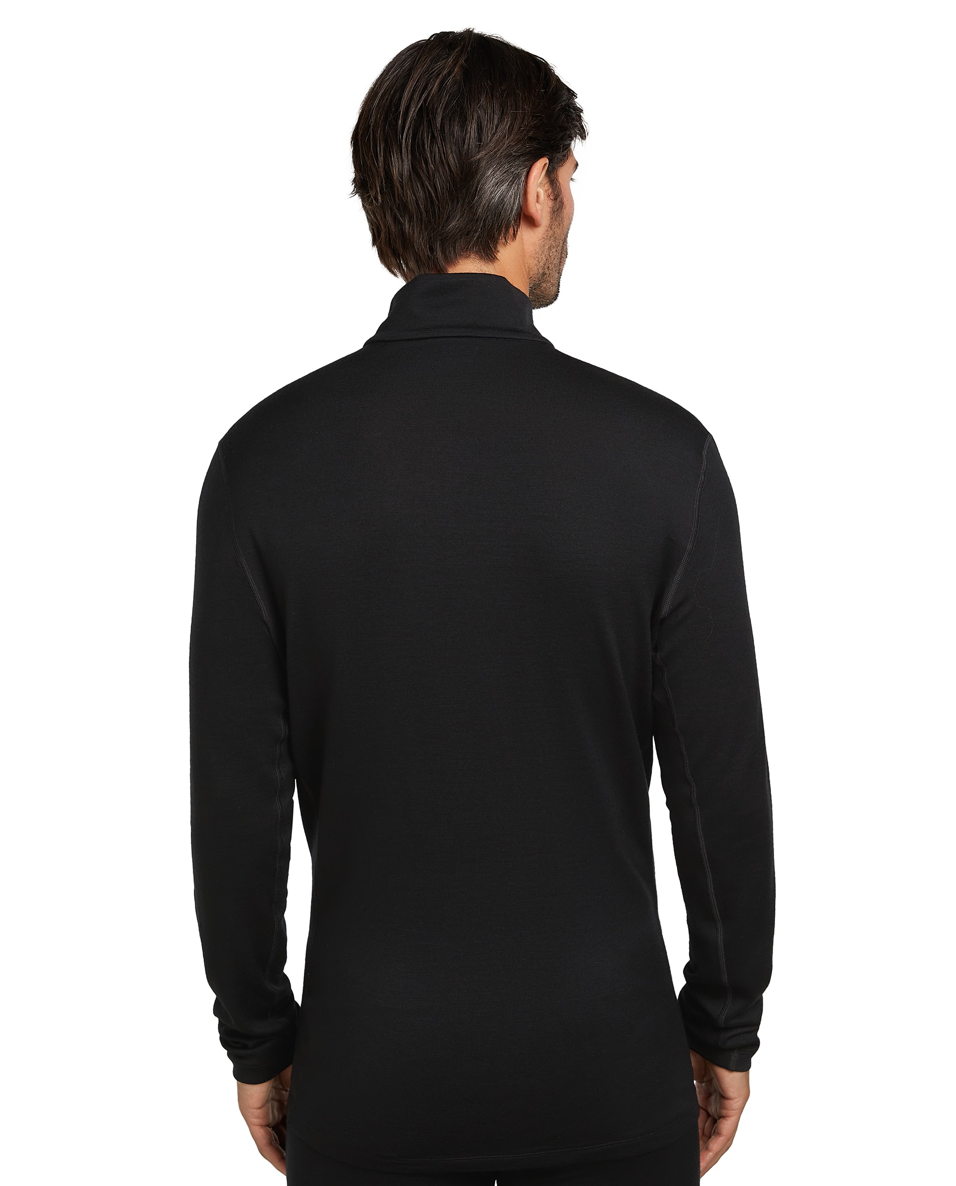 Camisetas Manga larga Montaña Hombre M 260 Oasis LS Half Zip Icebreaker - Negro mate Negro mate-4