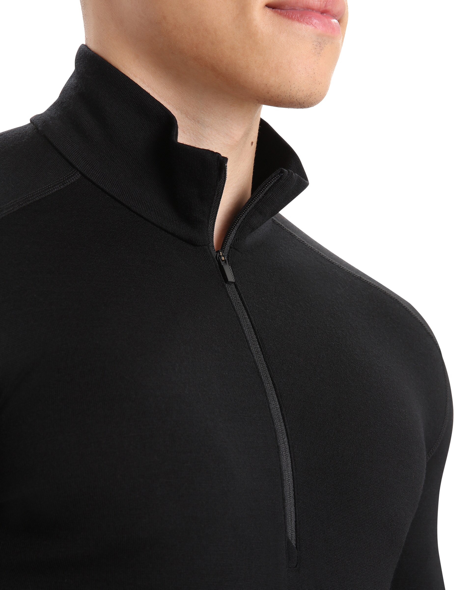 Camisetas Manga larga Montaña Hombre M 260 Oasis LS Half Zip Icebreaker - Negro mate Negro mate-6