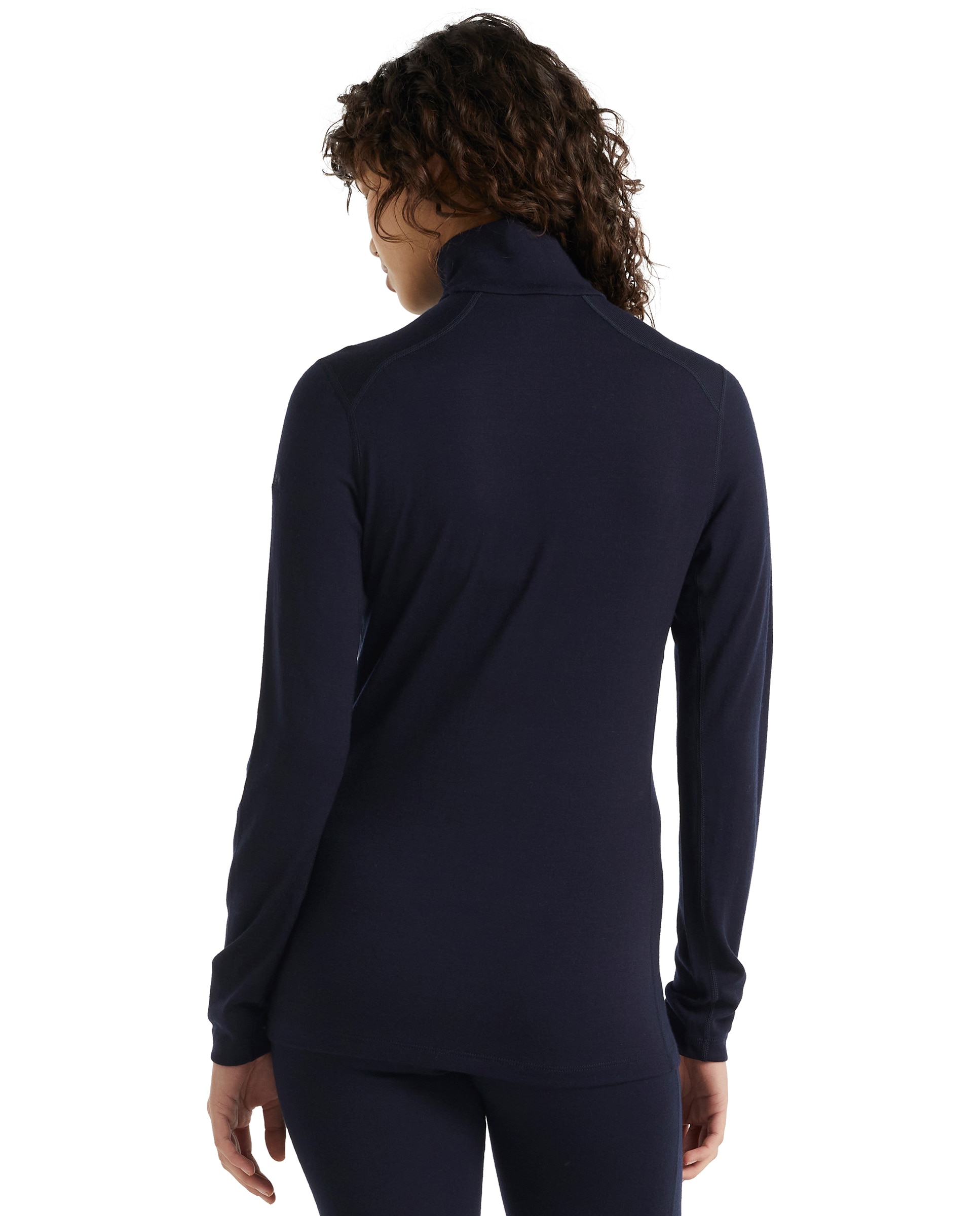 Camisetas Manga larga Montaña Mujer W 260 Oasis LS Half Zip Icebreaker - Azul marino Azul marino-2