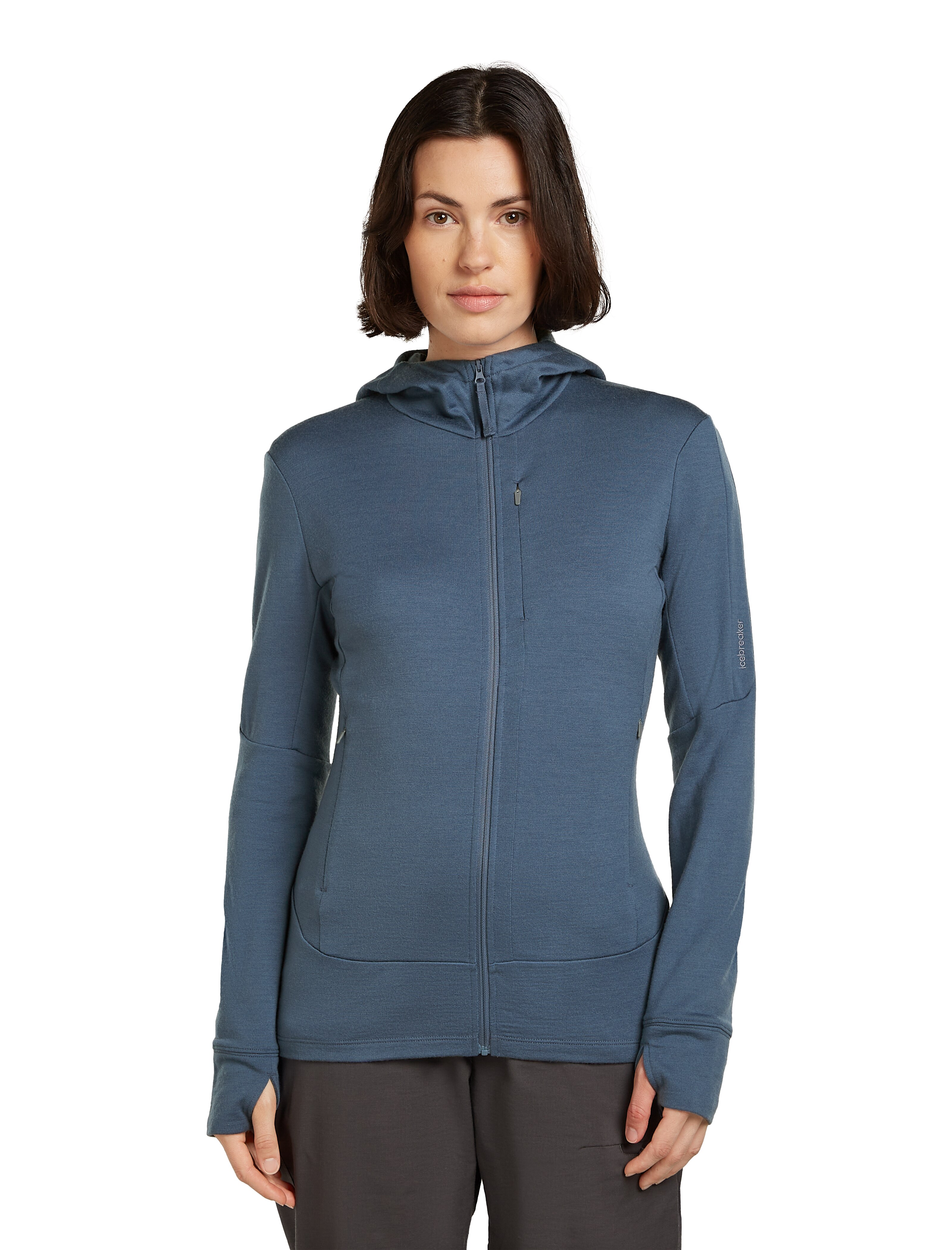 Imagen 0 de Forro Merino Outdoor 260 Quanum IV Mujer Icebreaker Gris / Azul