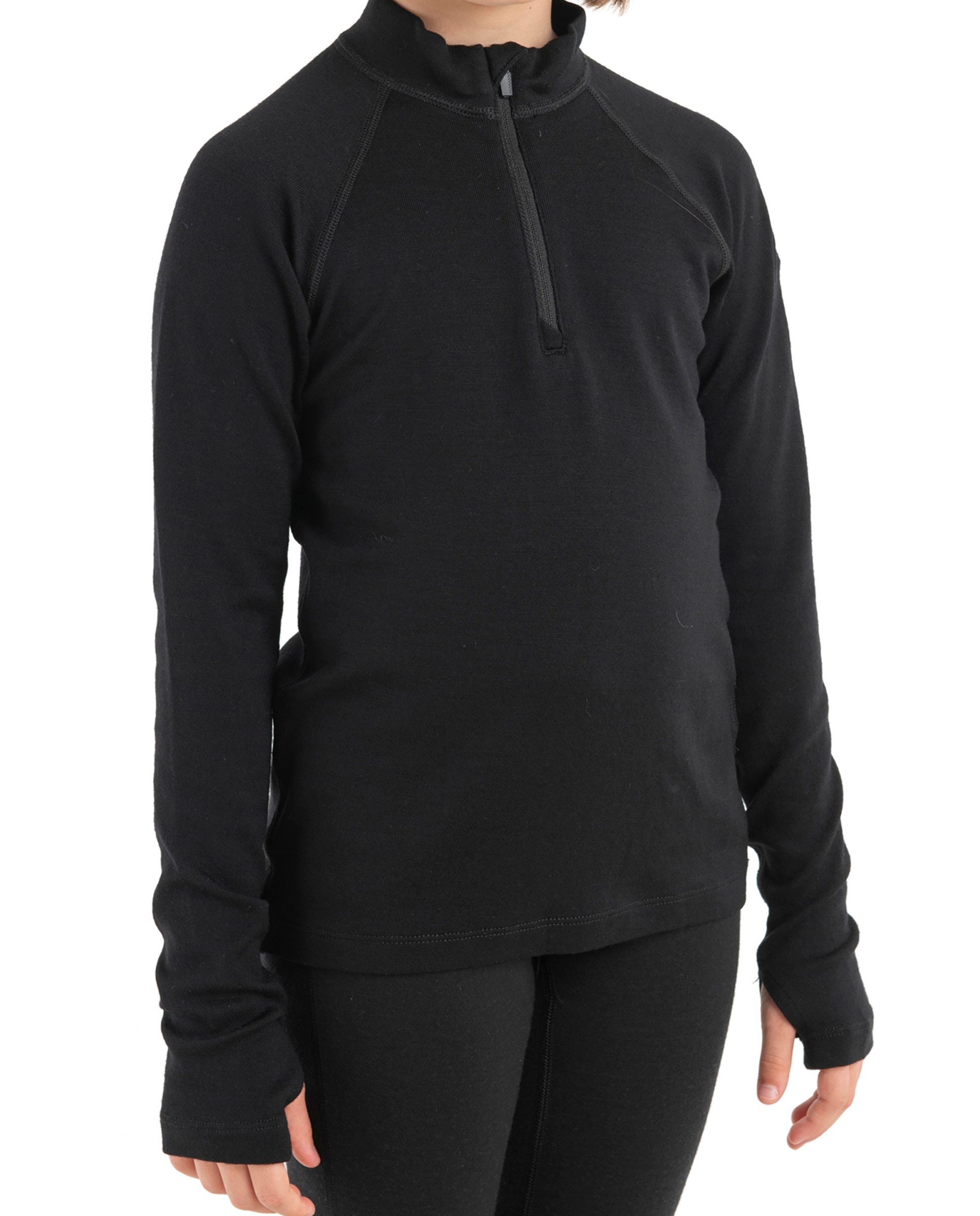 Imagen 0 de Camisetas Manga larga Montaña Niño K 260 Oasis LS Half Zip Icebreaker Negro mate