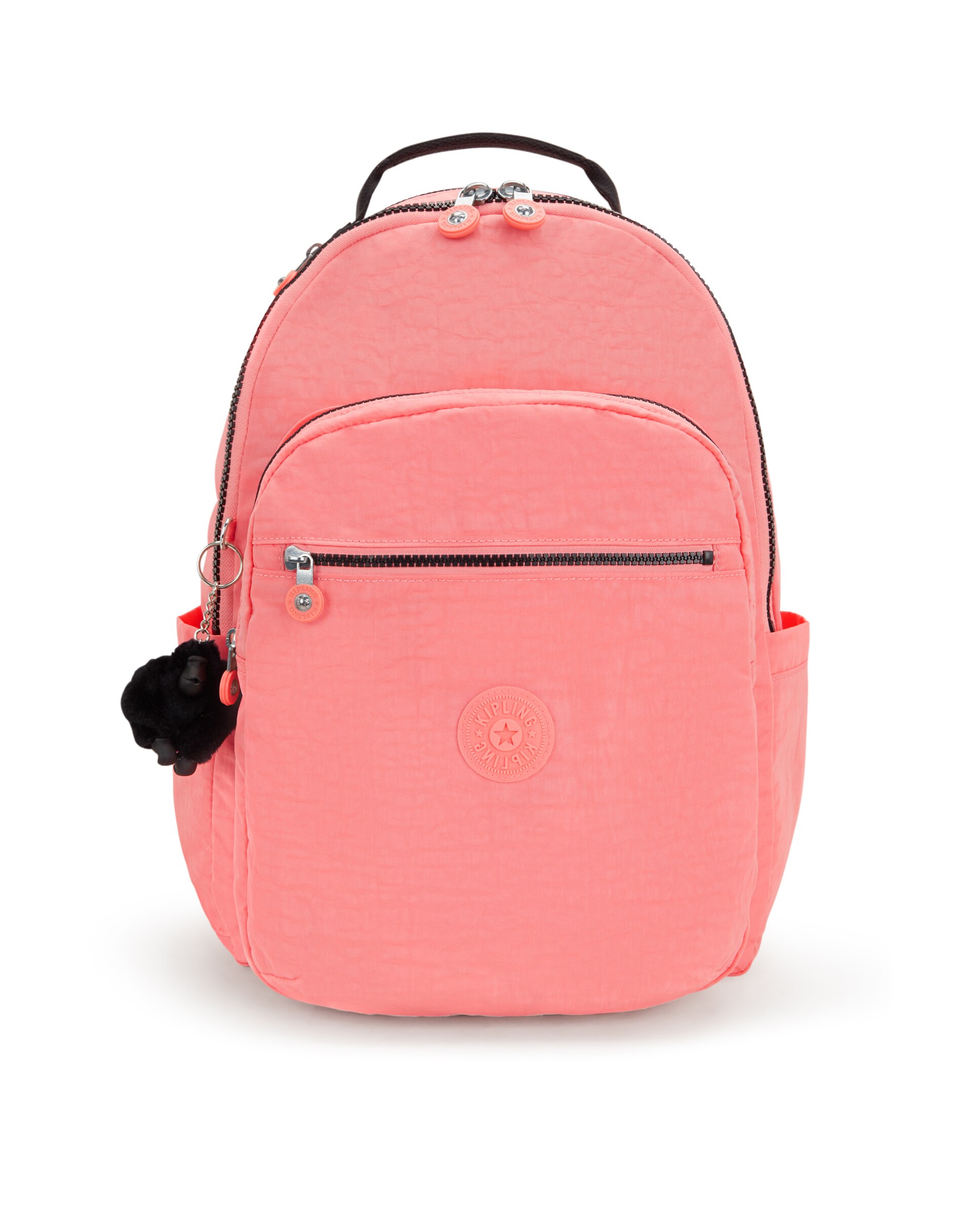 Mochila de mujer con compartimento para portatil Seoul en color salmon con capacidad de 27L Kipling El Corte Ingles