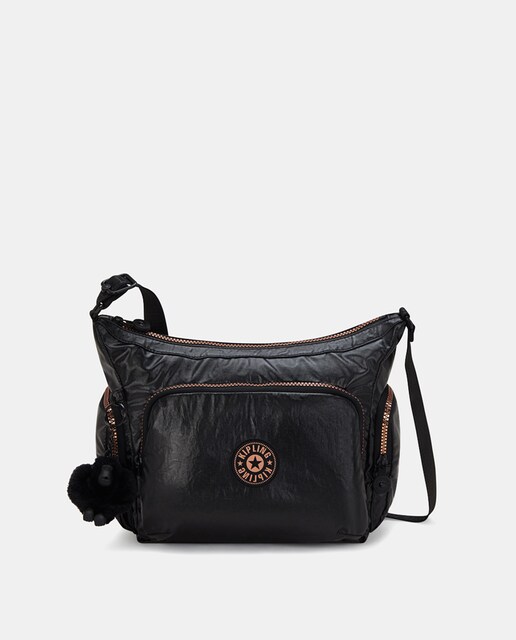 Imagen 0 de Bandolera de mujer Kipling pequeña con correa ajustable en negro