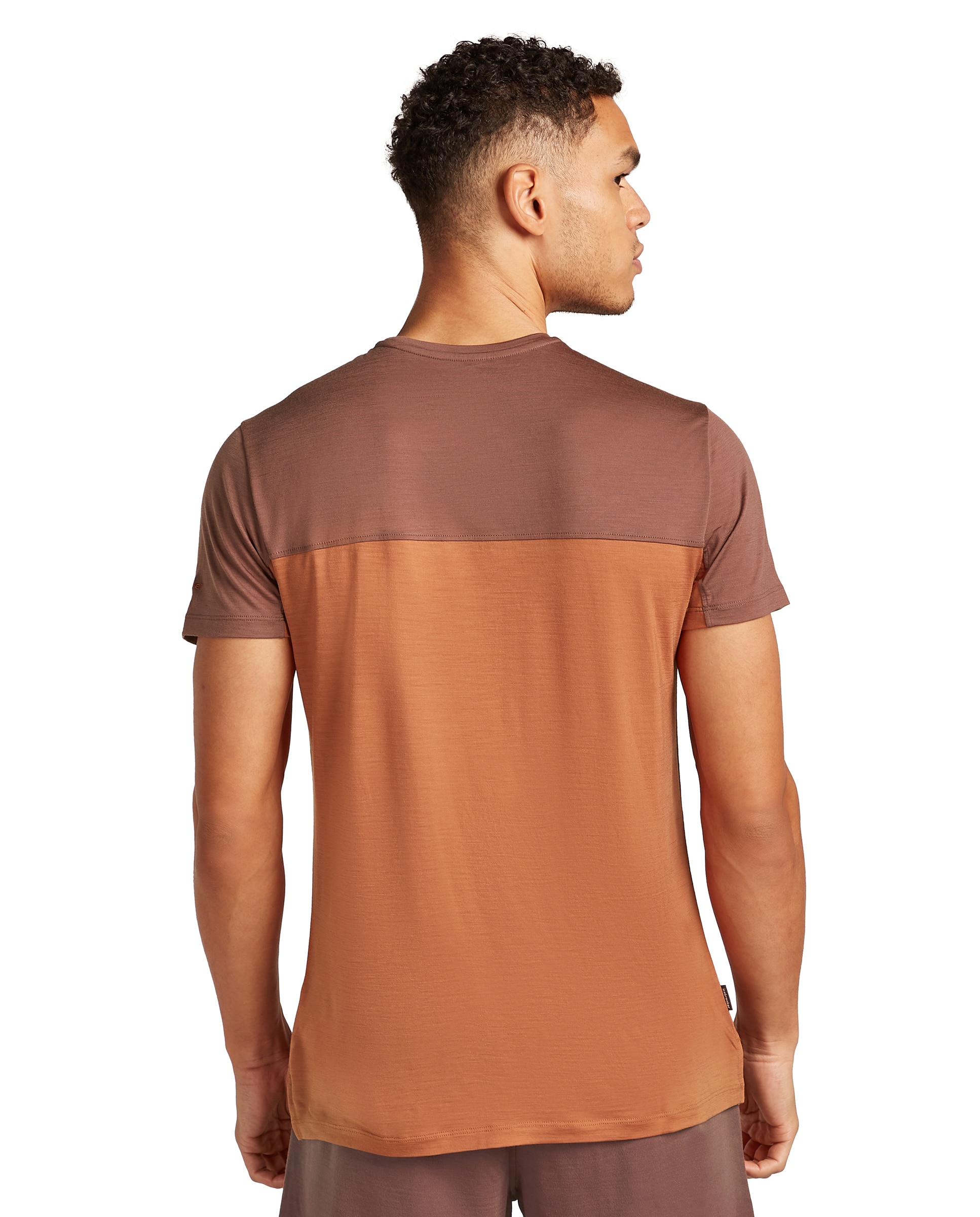 Imagen 2 de Camiseta Hombre M Mer Cool-Lite Sphere III SS T Colour ICEBREAKER - Naranja Naranja