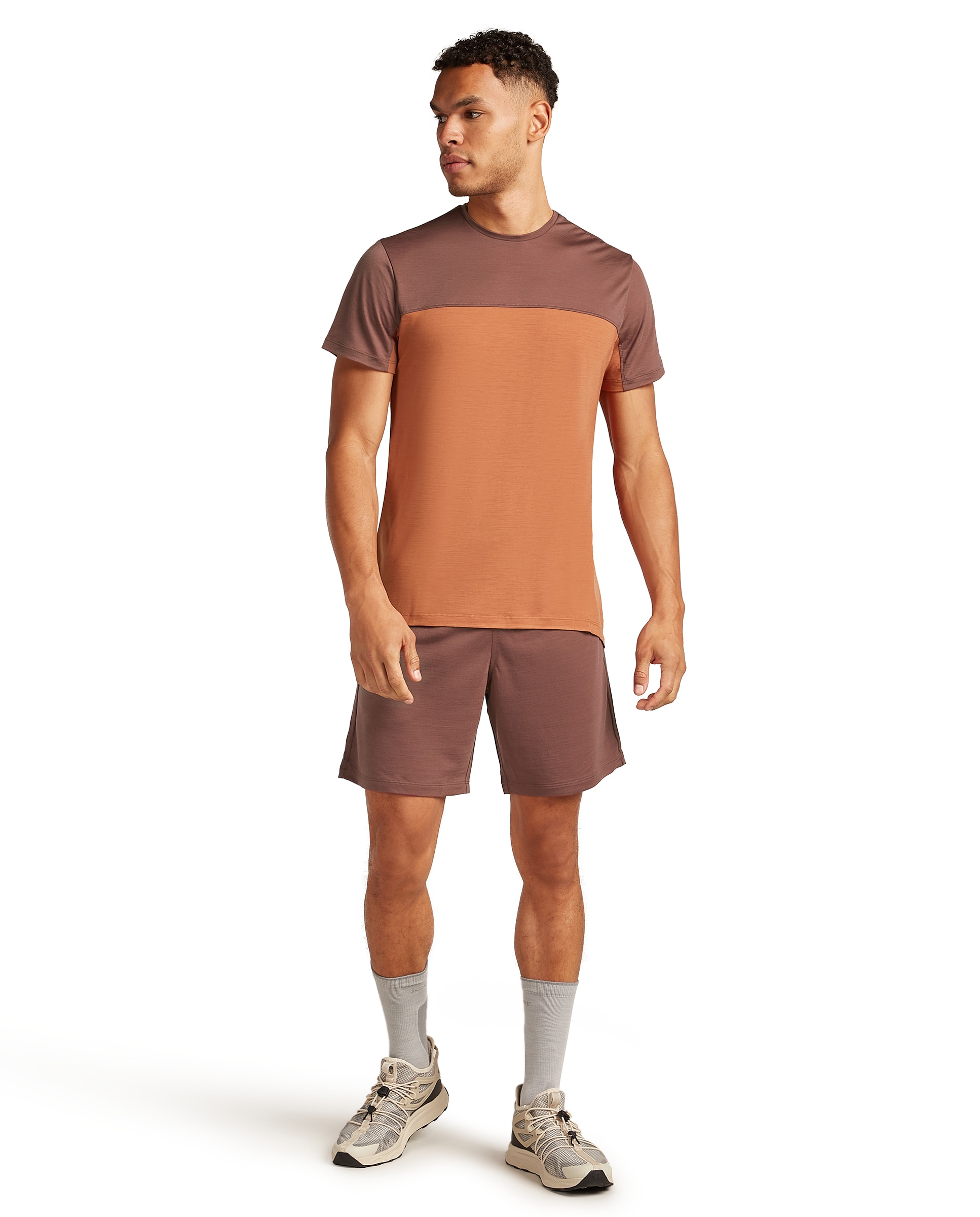 Imagen 3 de Camiseta Hombre M Mer Cool-Lite Sphere III SS T Colour ICEBREAKER - Naranja Naranja