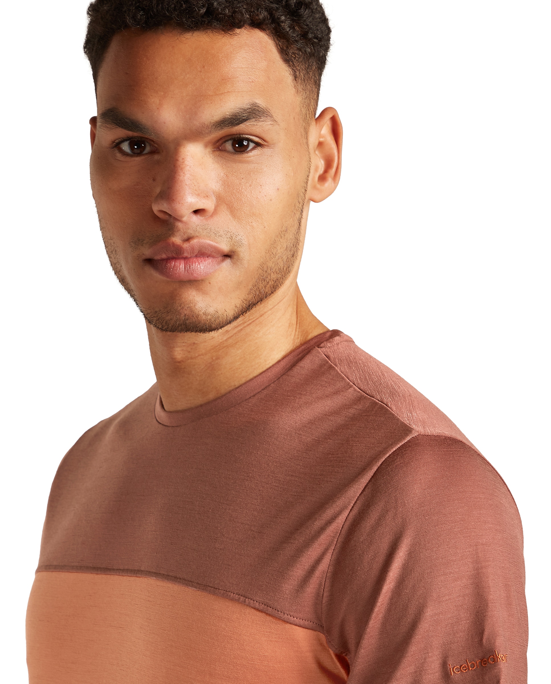 Imagen 4 de Camiseta Hombre M Mer Cool-Lite Sphere III SS T Colour ICEBREAKER - Naranja Naranja