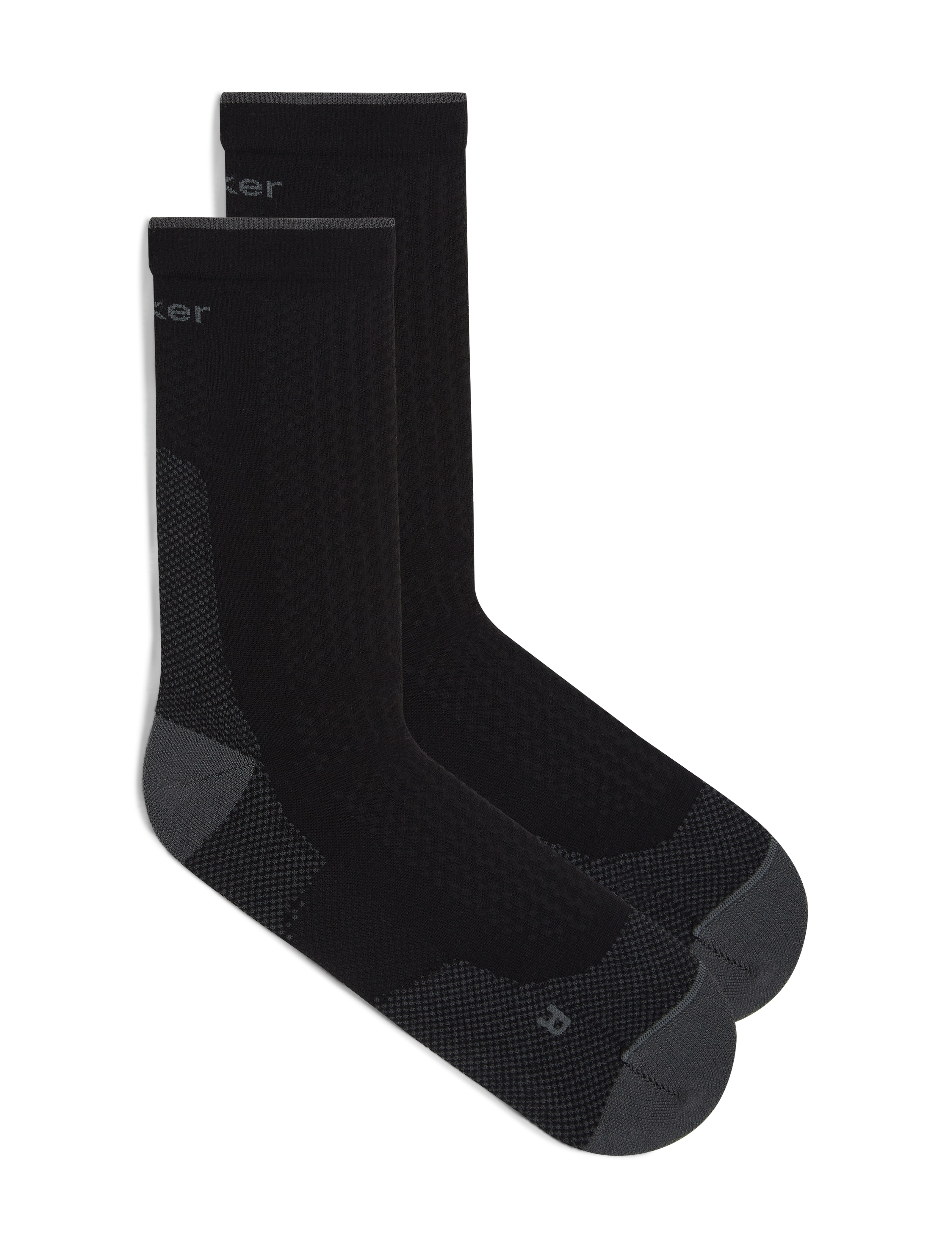 Calcetin Outdoor Hombre Merino Ultralight Icebreaker - Negro / Grafito Negro / Grafito-1